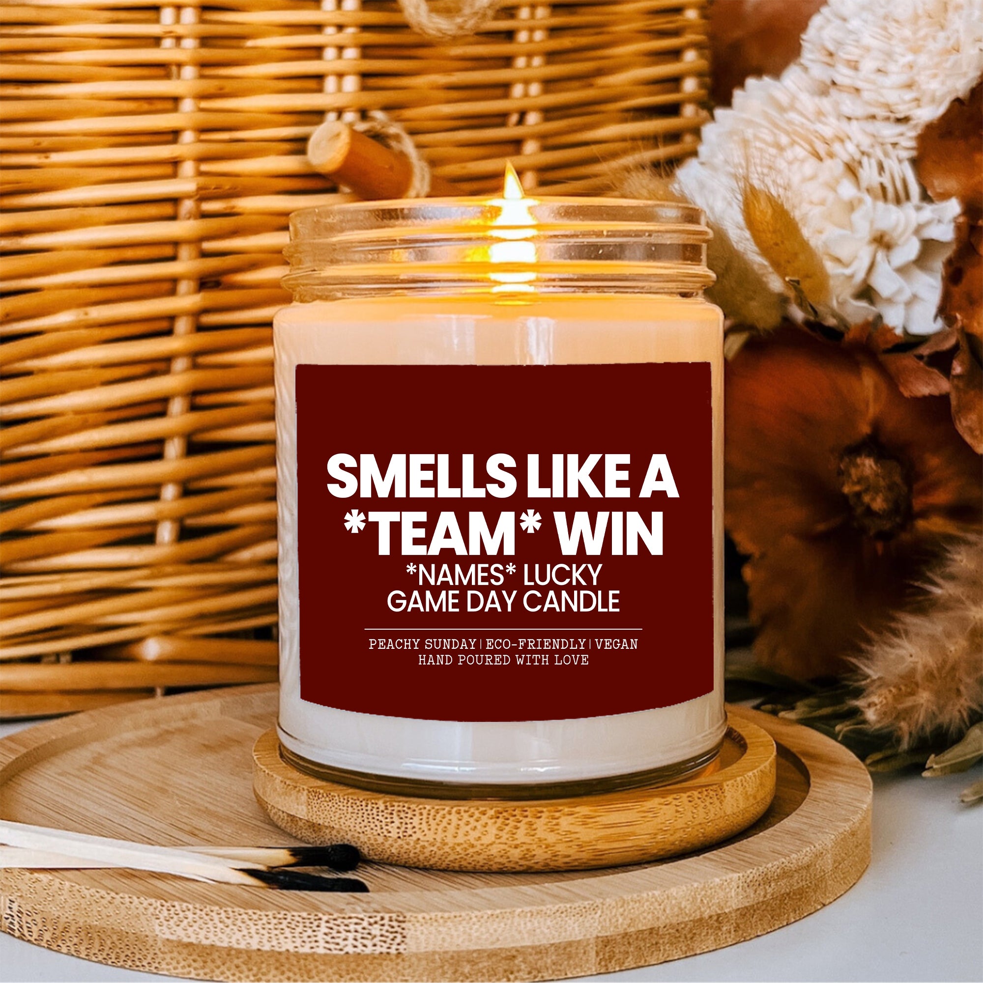 Personalized Game Day Candle