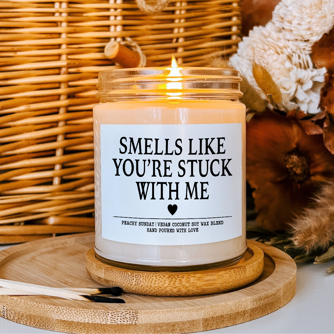 Funny Couple Smells Like You’re Stuck With Me Candle