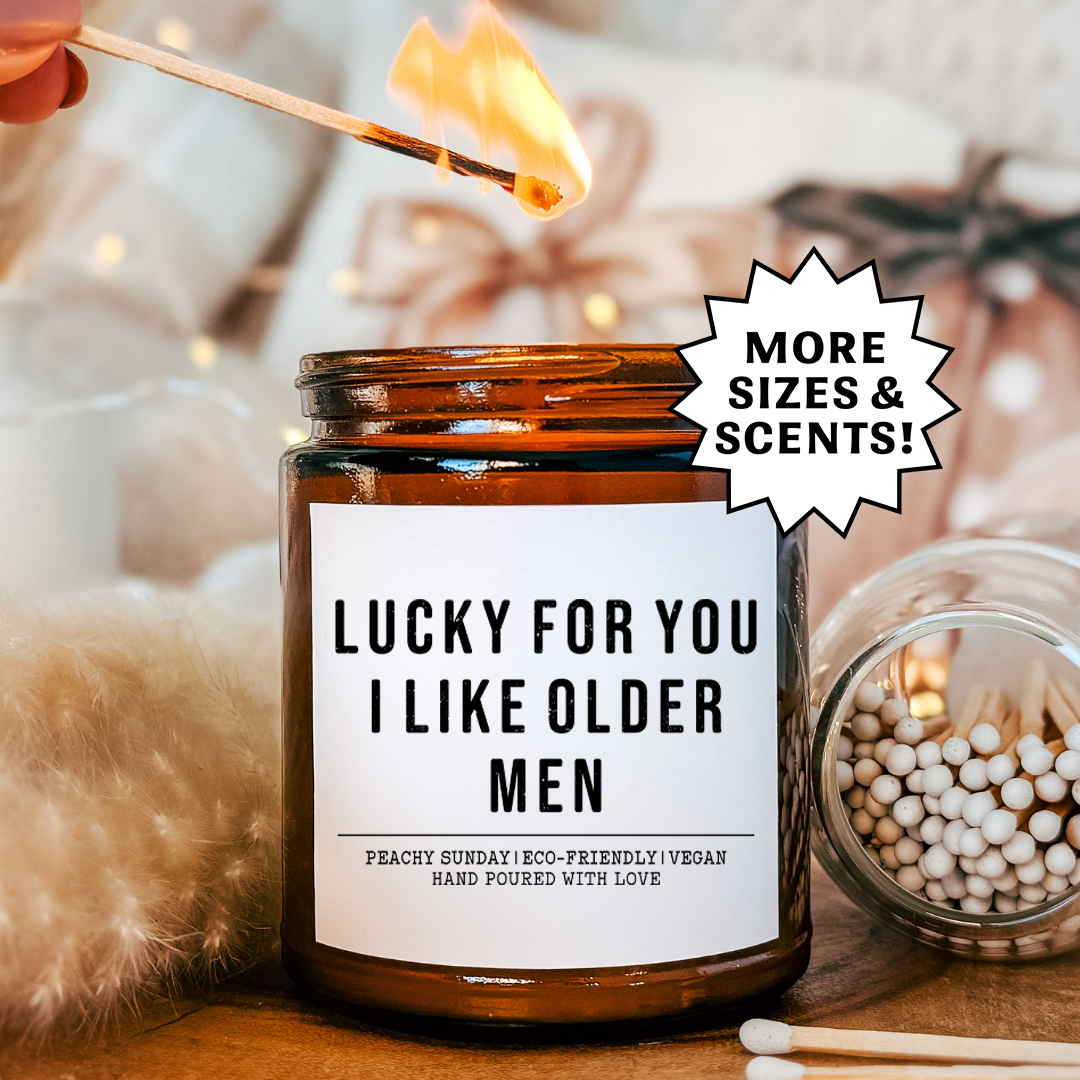 Lucky For You I Like Older Men Funny Blanket