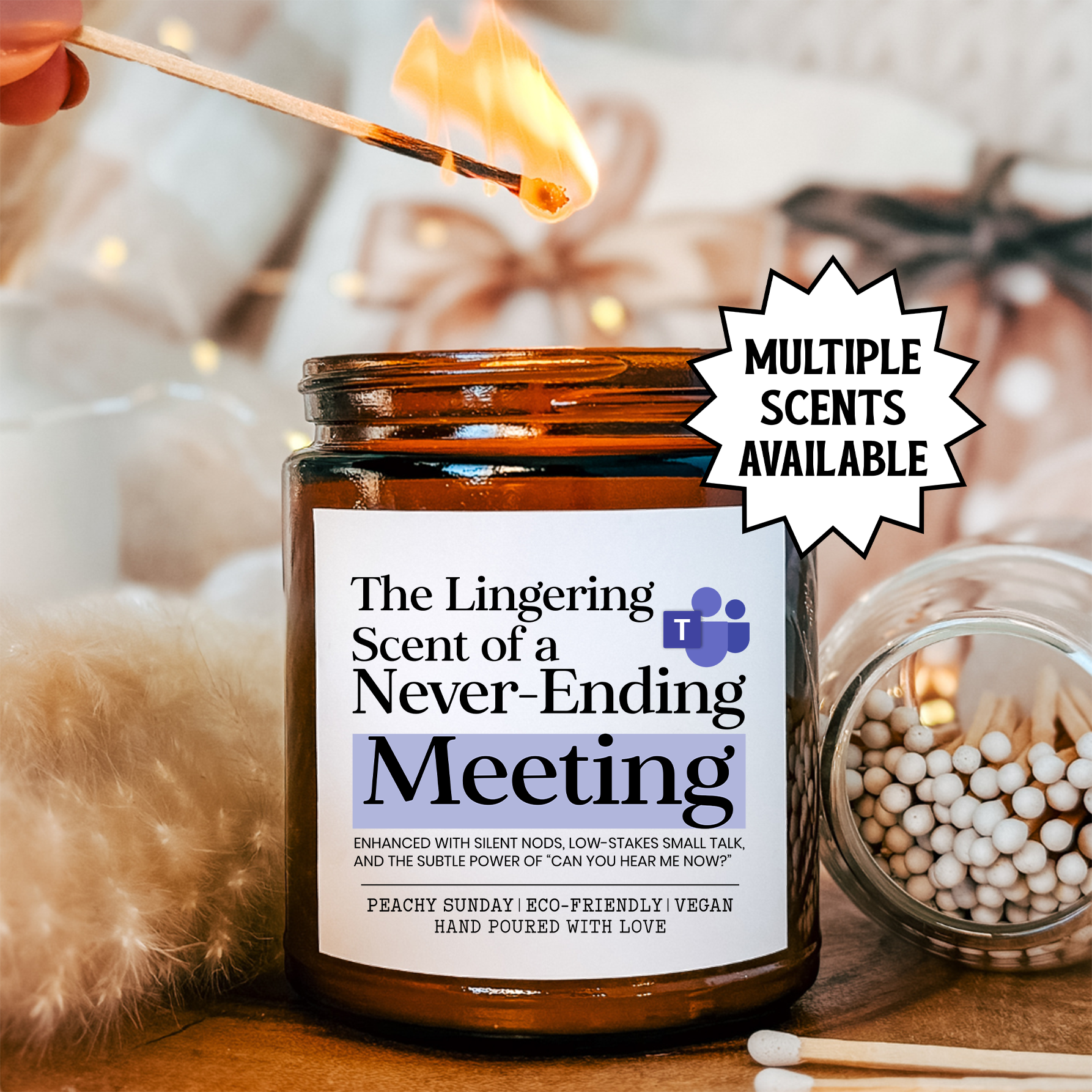 The Lingering Scent Of A Never Ending Meetings Candle