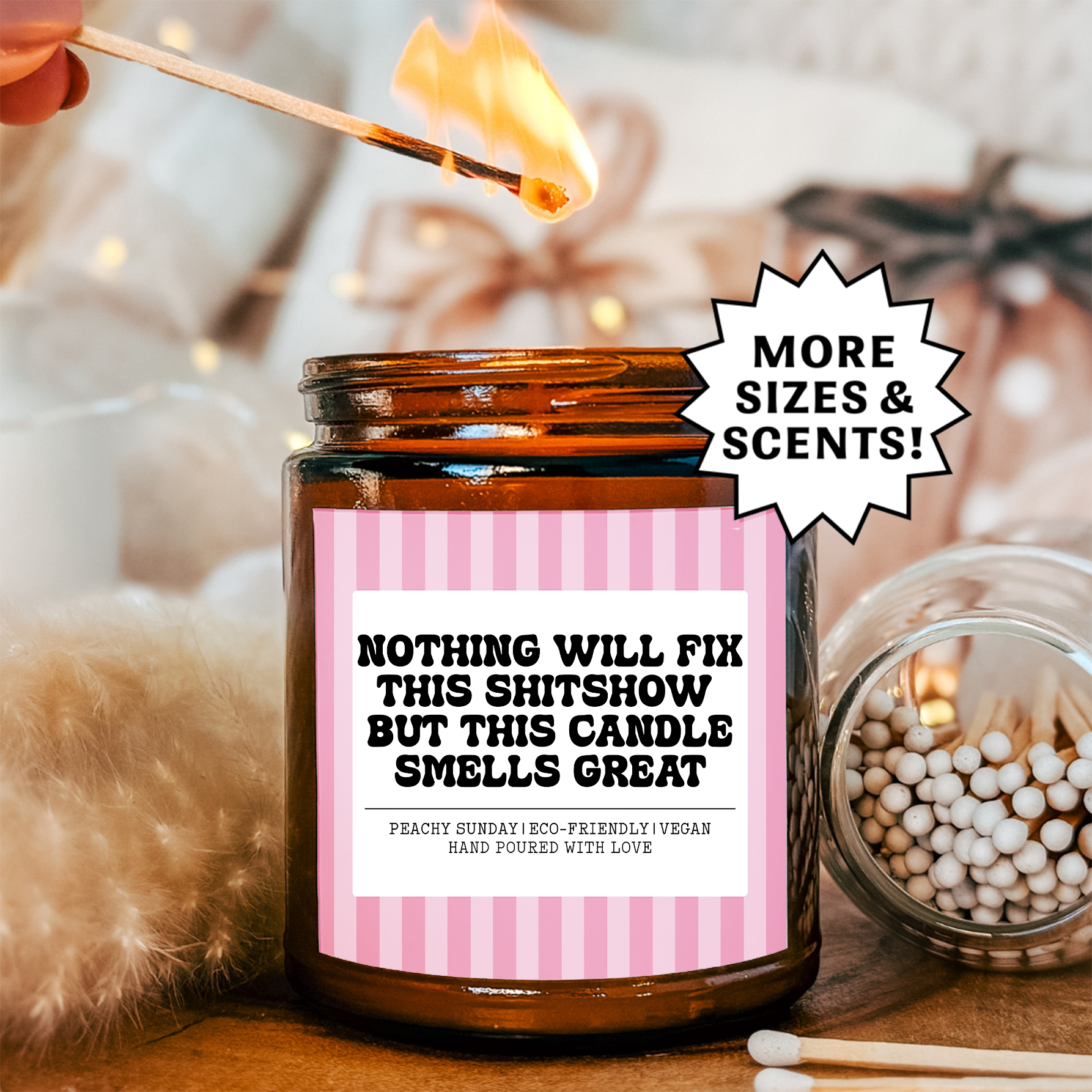 Nothing Will Fix This Sh-tshow Candle Funny Gift for Adults Candle