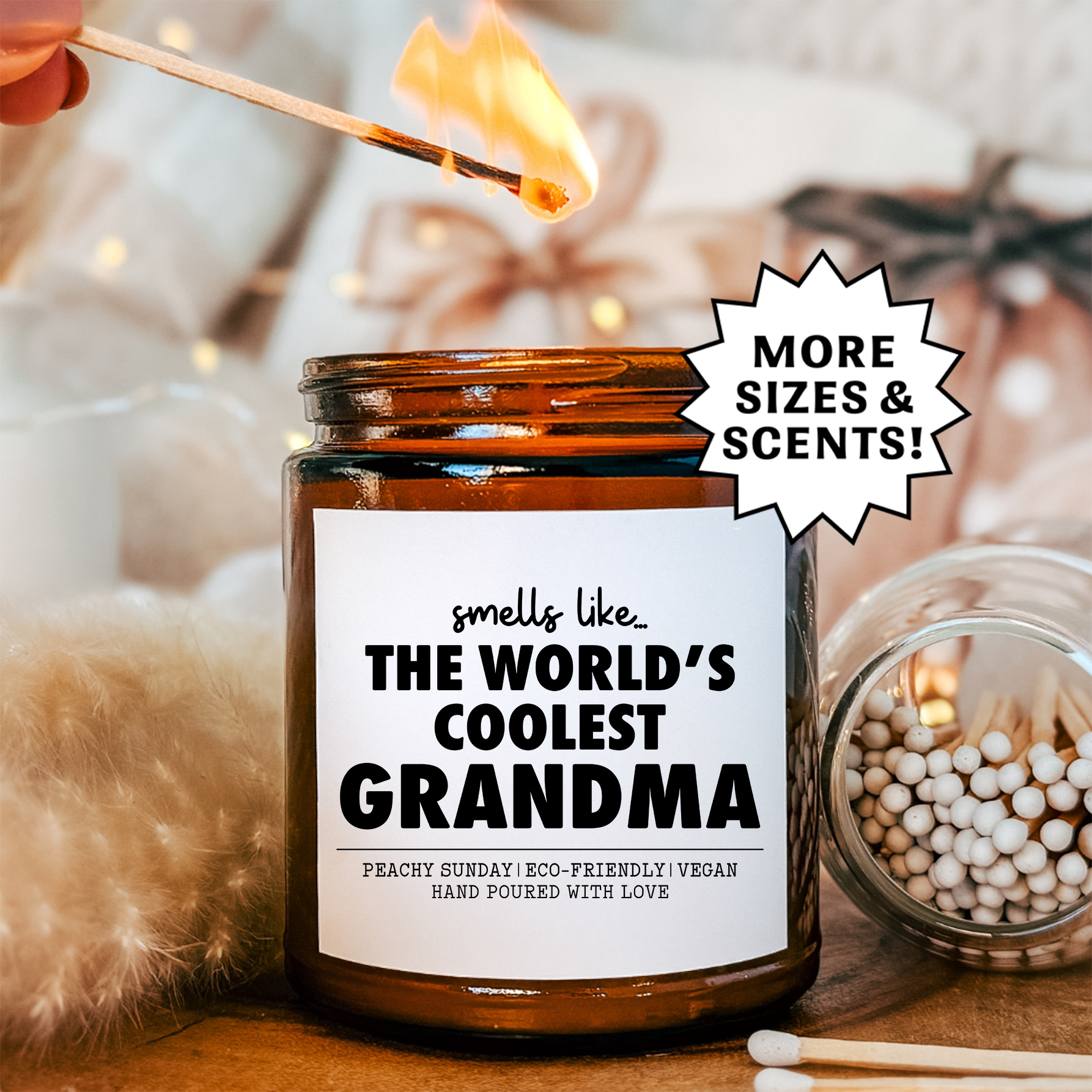 Smells Like World's Coolest Grandma Candle
