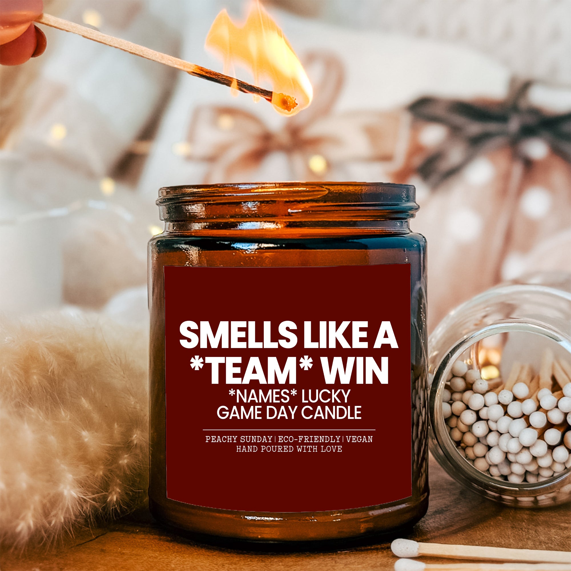 Personalized Game Day Candle