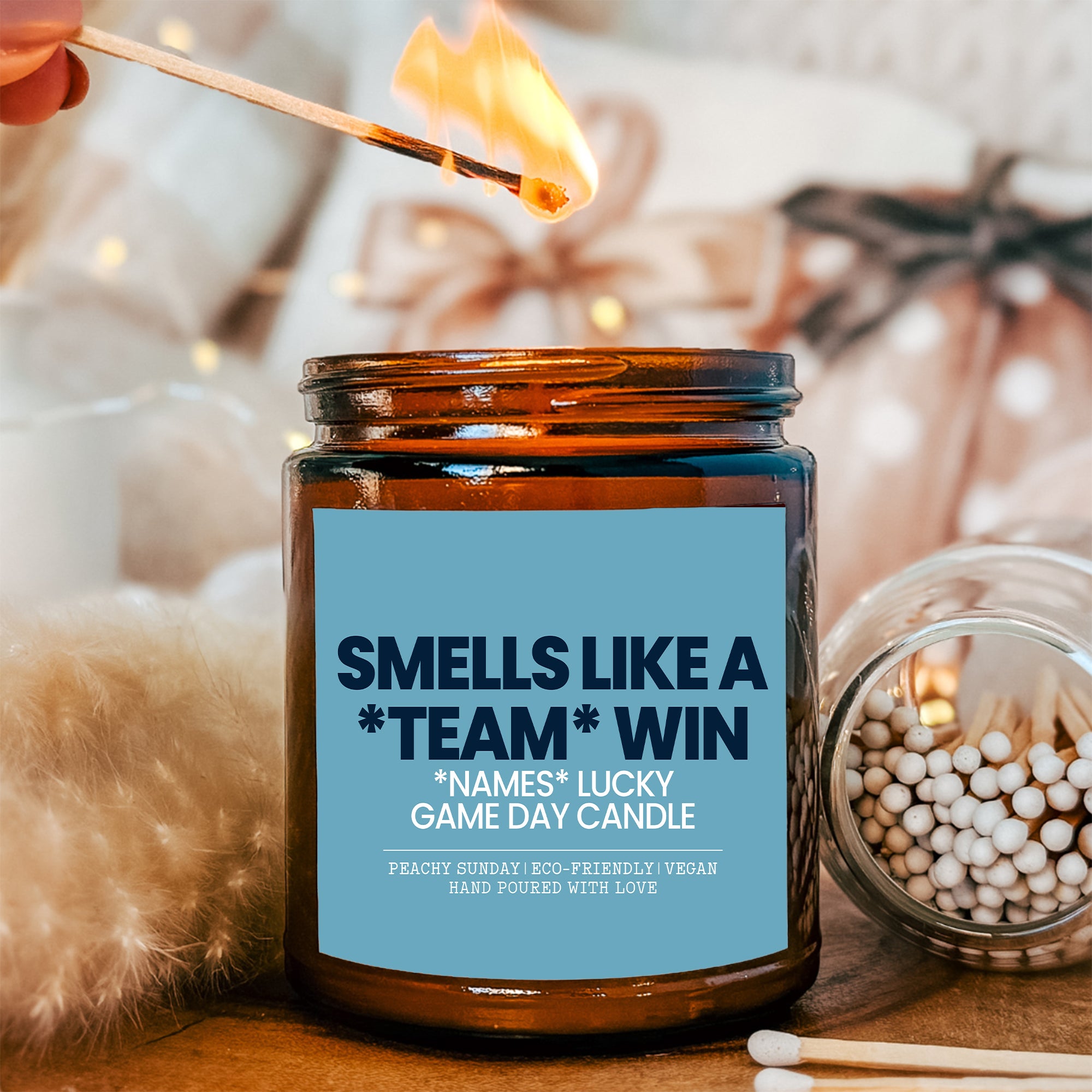 Personalized Smells Like A Win Fantasy Football & Sports Candle