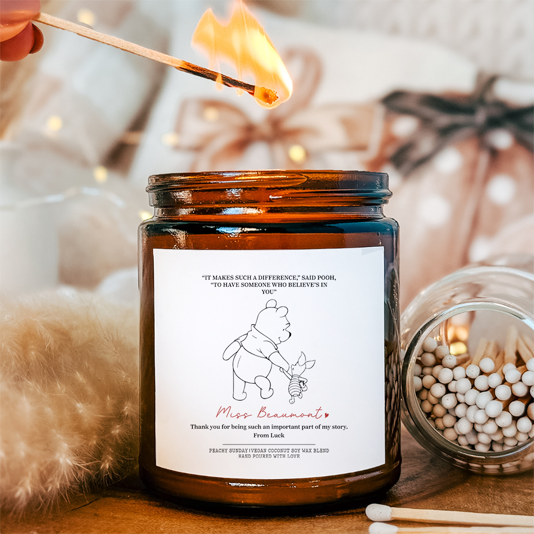 Personalized Teacher Thank You Candle