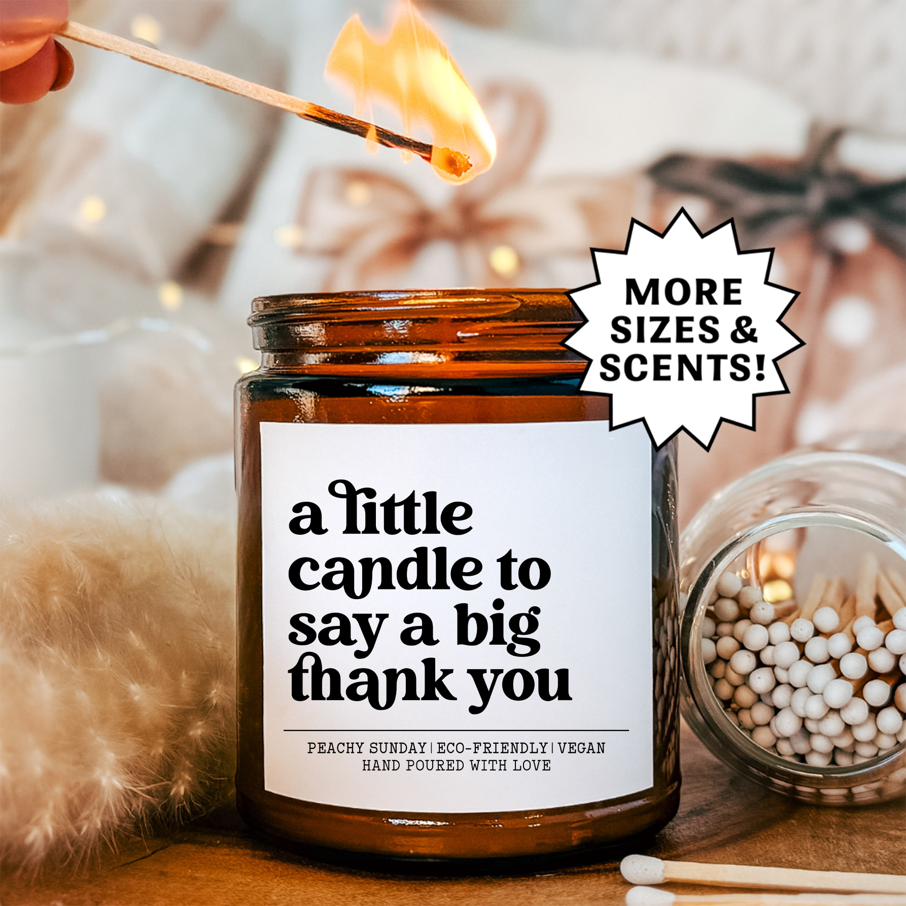 A Little Candle To Say A Big Thank You Candle