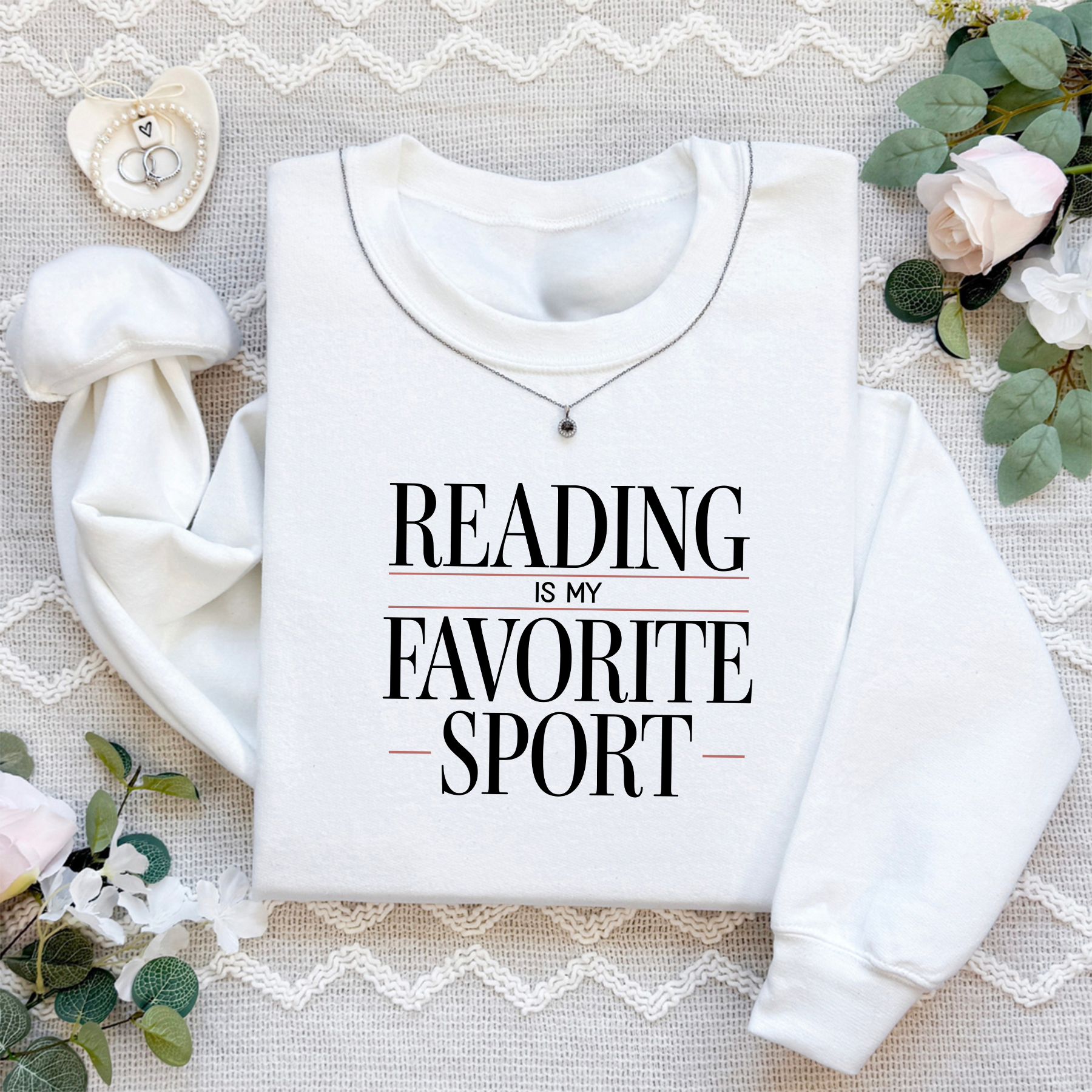 Reading Is My Favorite Sport Sweatshirt