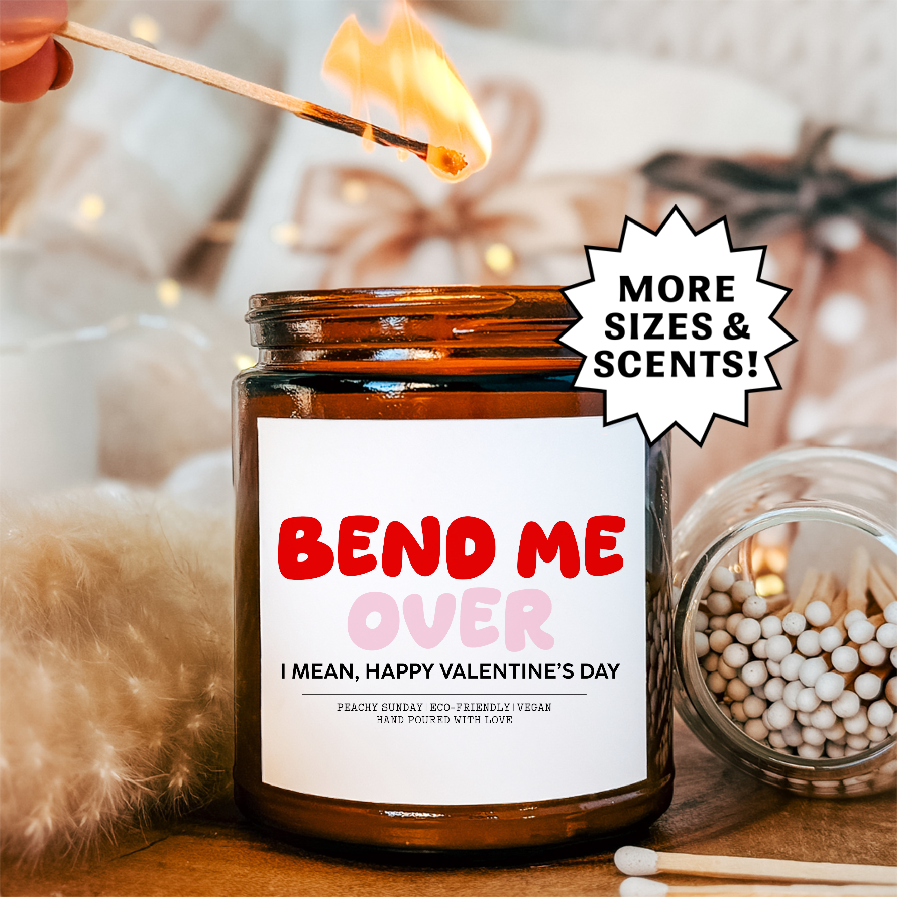 Bend Me Over Valentines Day Candle