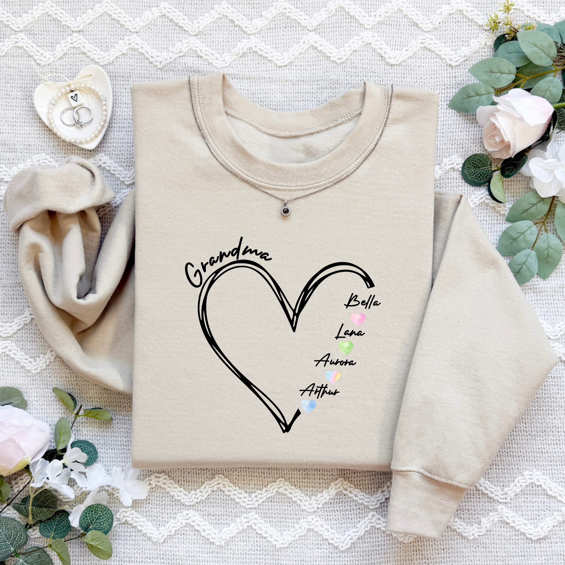 Personalized Grandkids Names Sweatshirt
