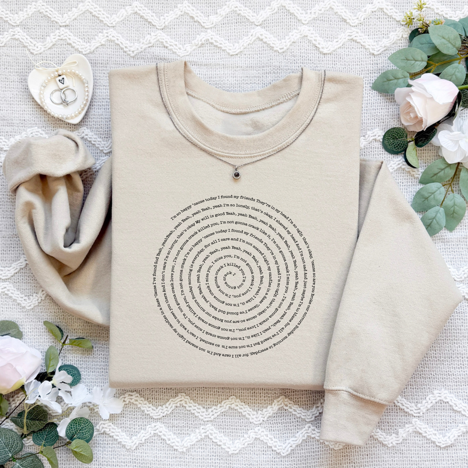 Personalized Any Song Lyrics Sweatshirt