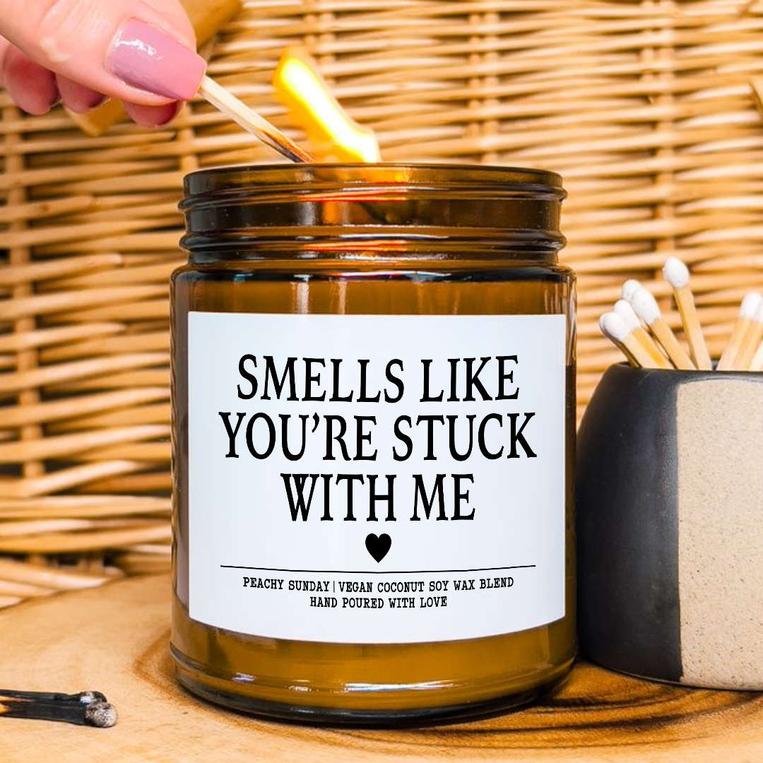Funny Couple Smells Like You’re Stuck With Me Candle