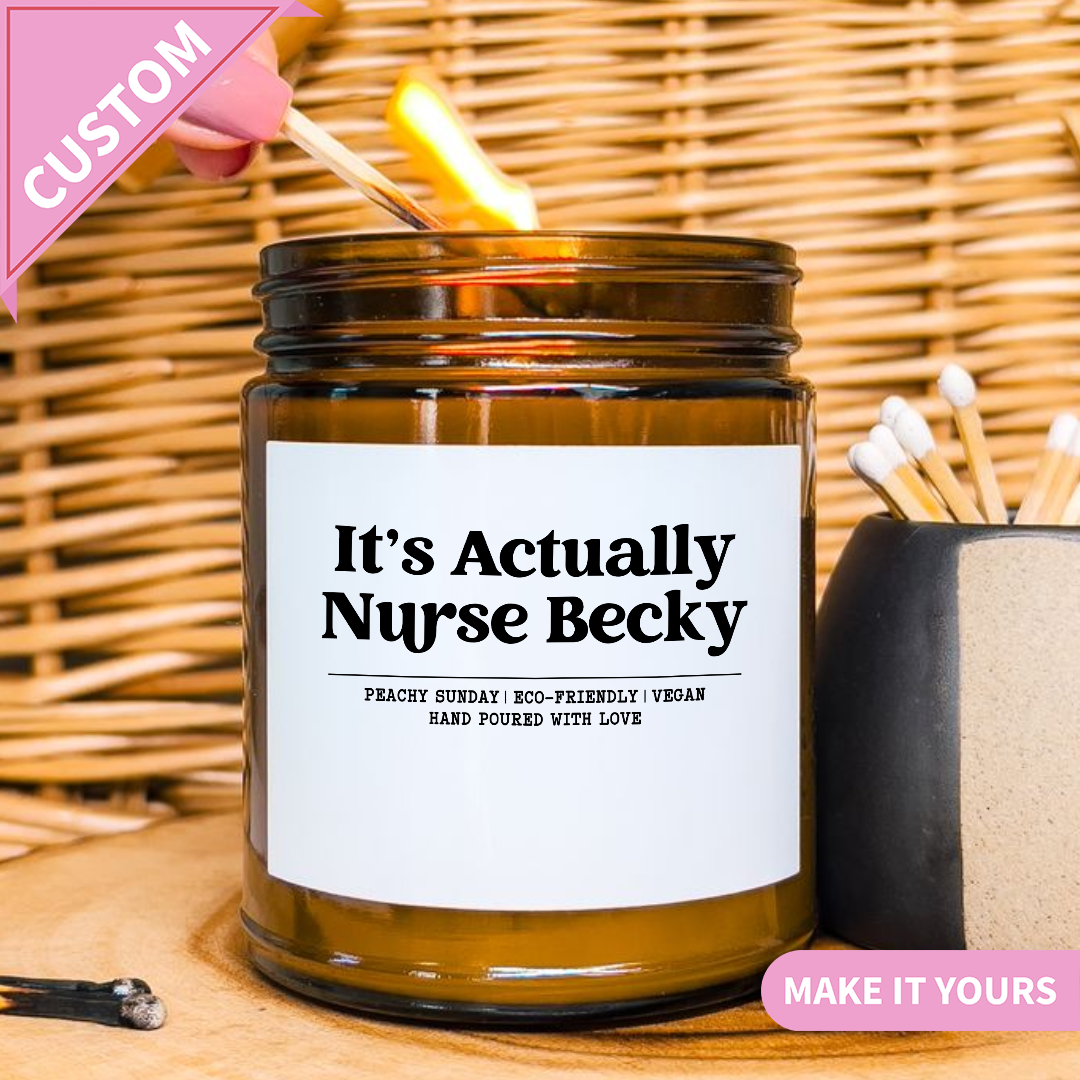 Custom Nurse Graduation Gift for Her Candle