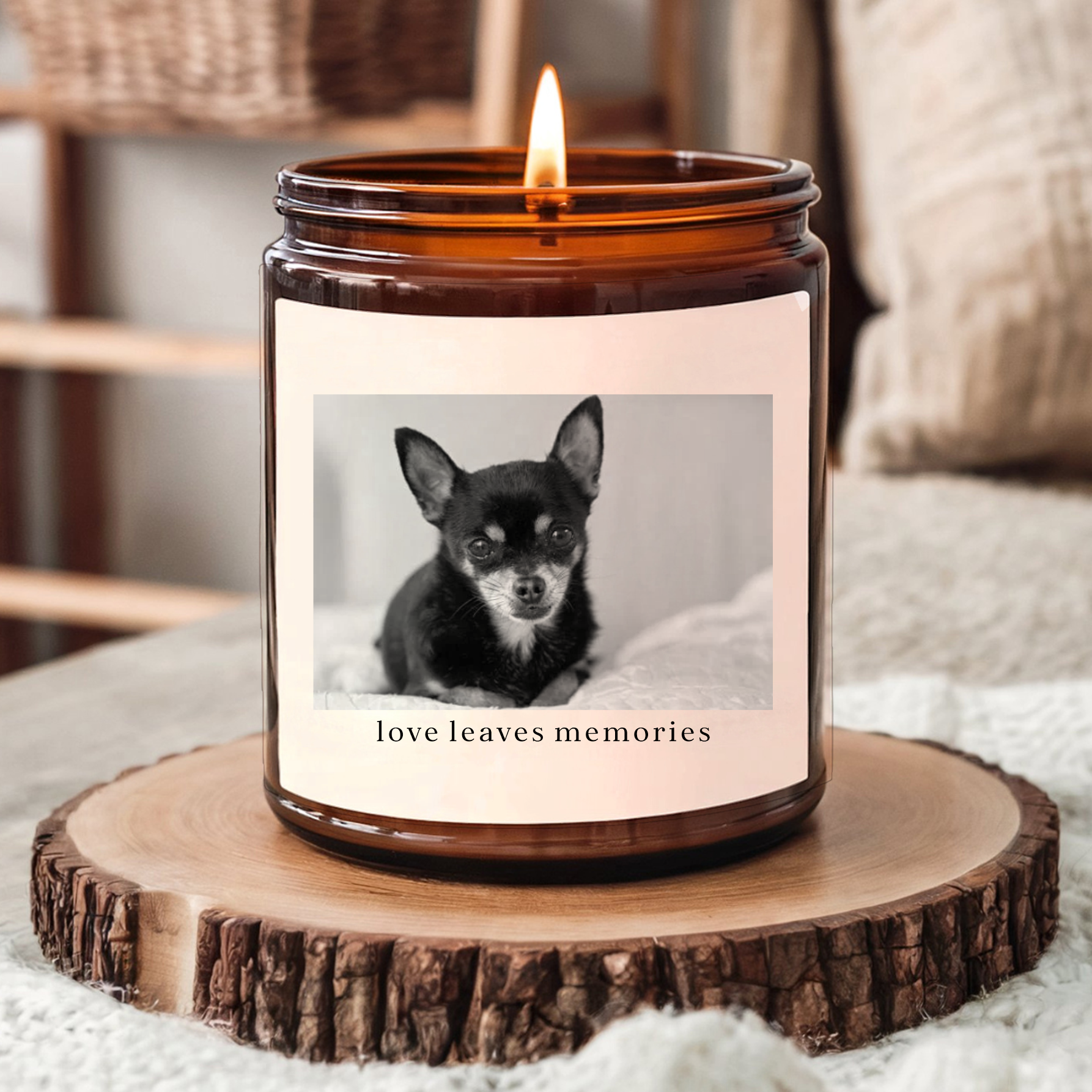 Personalized Pet Memorial Candle