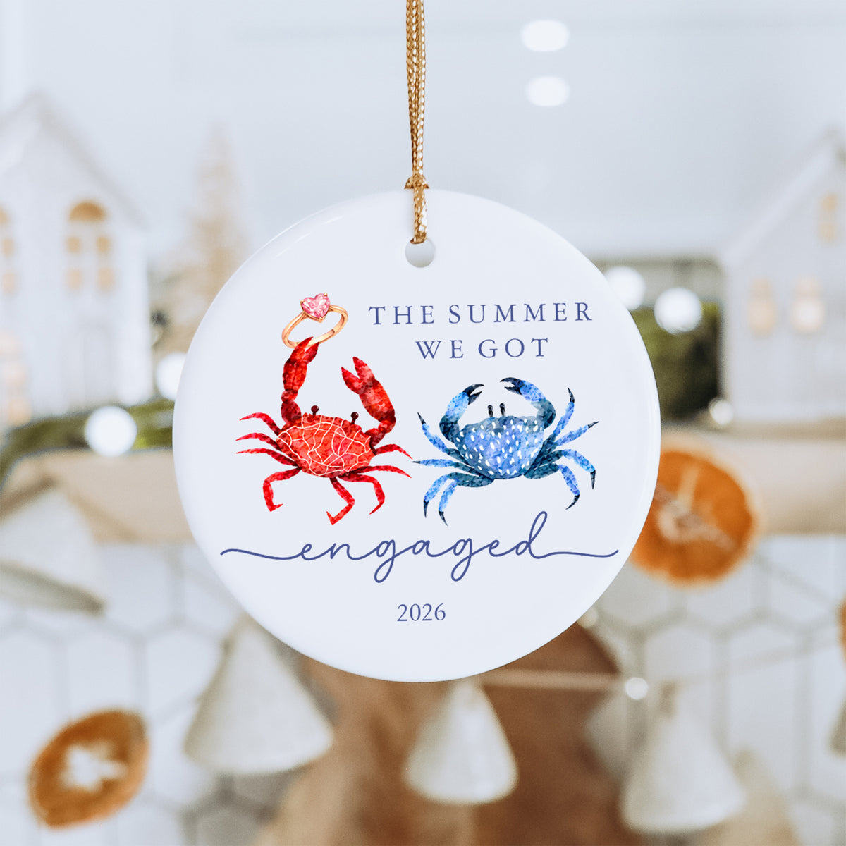 Personalisierbarer Ornament-Anhänger „Der Sommer, in dem wir uns verlobt haben“