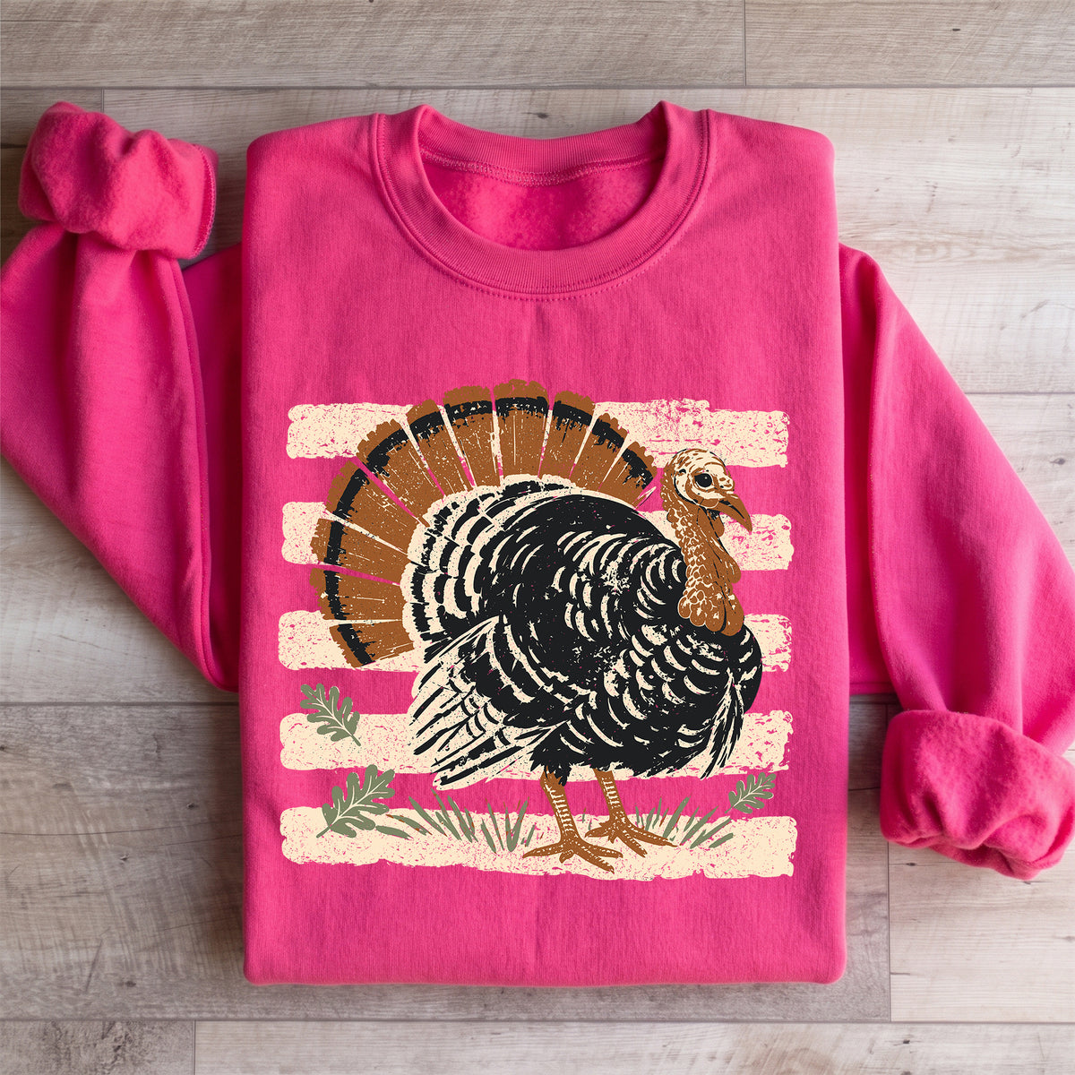 Sudadera vintage con pavo de Acción de Gracias