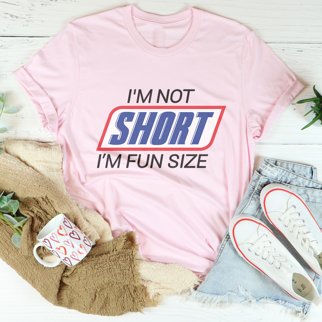 T-shirt humoristique pour petite taille – « Je ne suis pas petite, je suis au format mini »