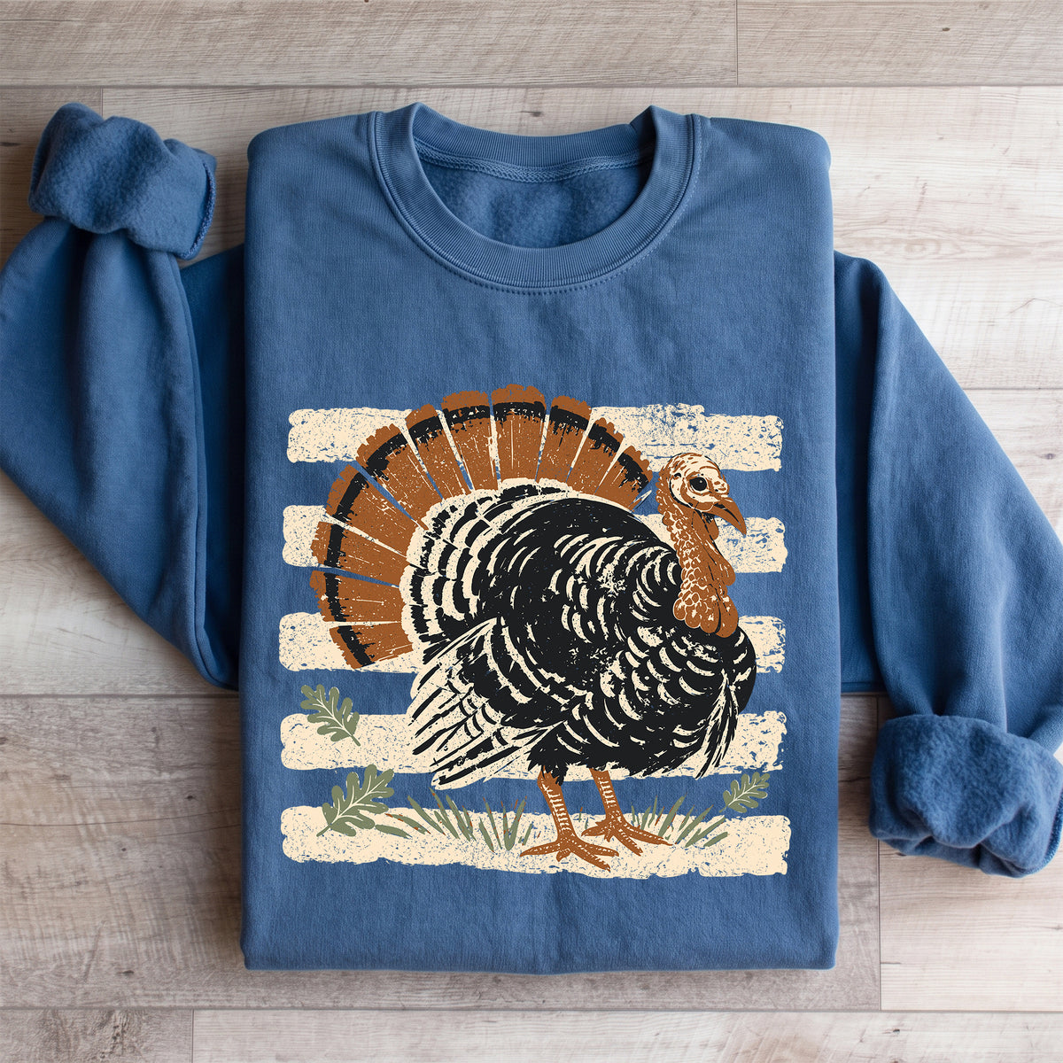 Sudadera vintage con pavo de Acción de Gracias