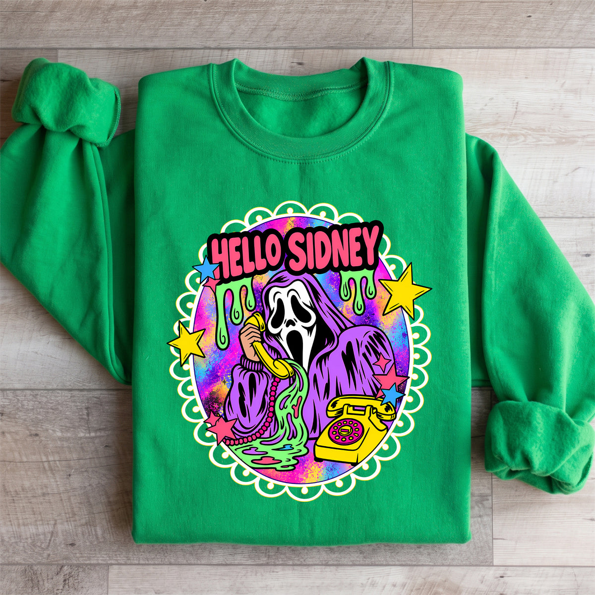 Hallo Sidney Retro-Geist-Sweatshirt