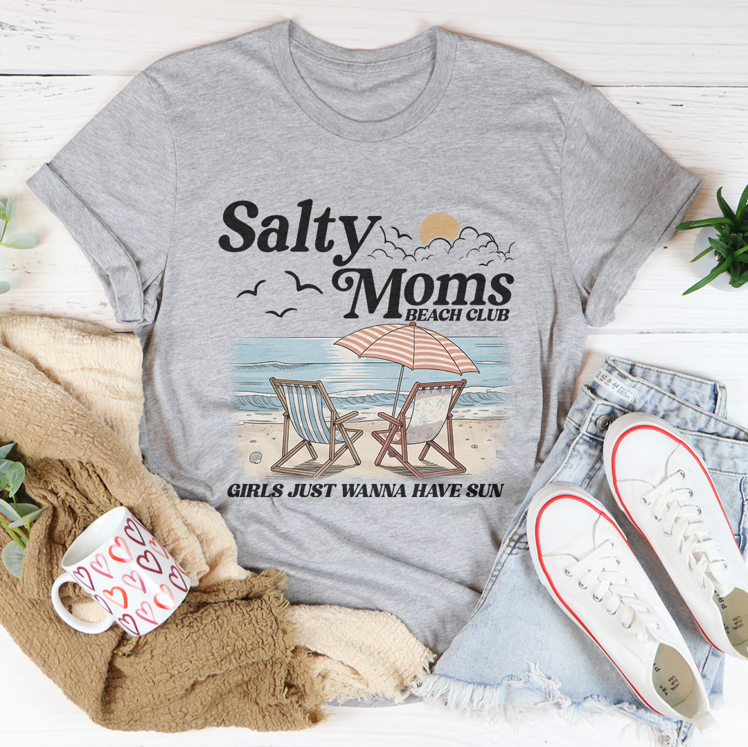 Salty Moms Beach Club Tee