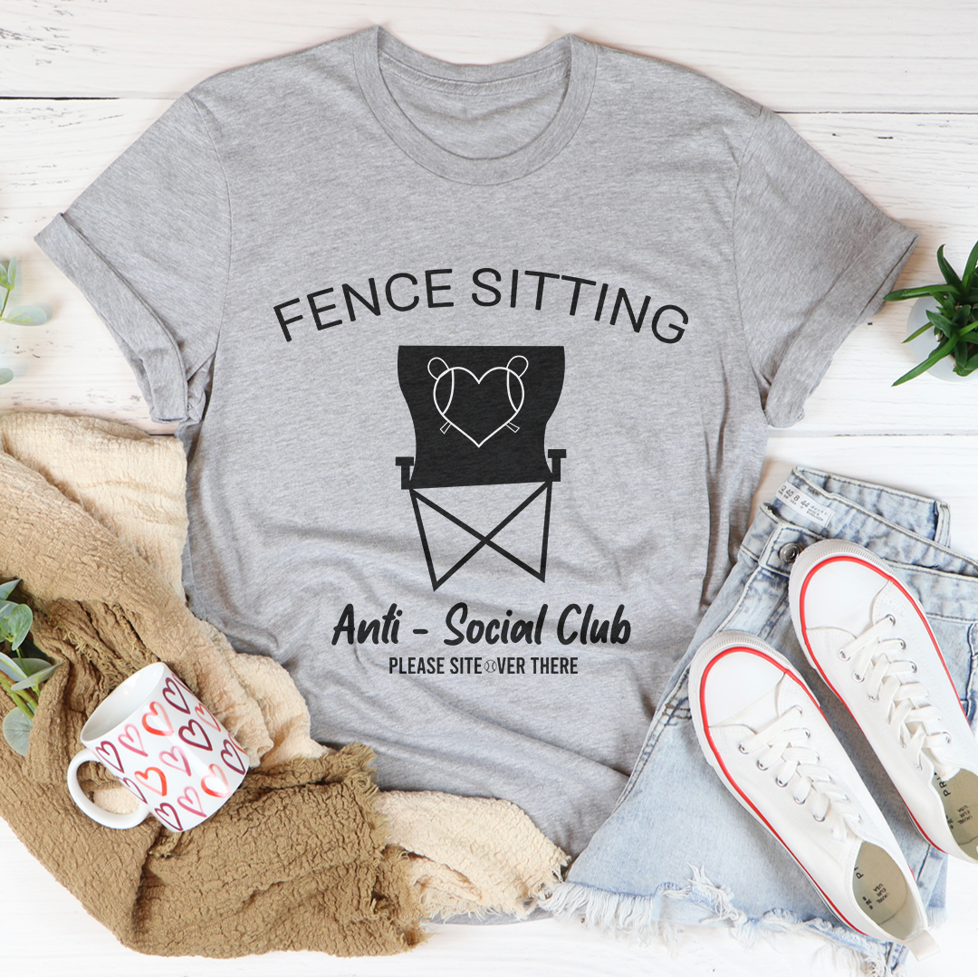 Fence Sitting Anti Social Club Tee