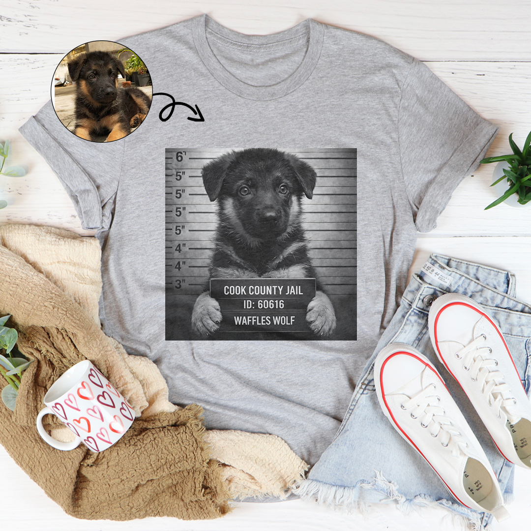 Personalized Pet Mugshot Tee