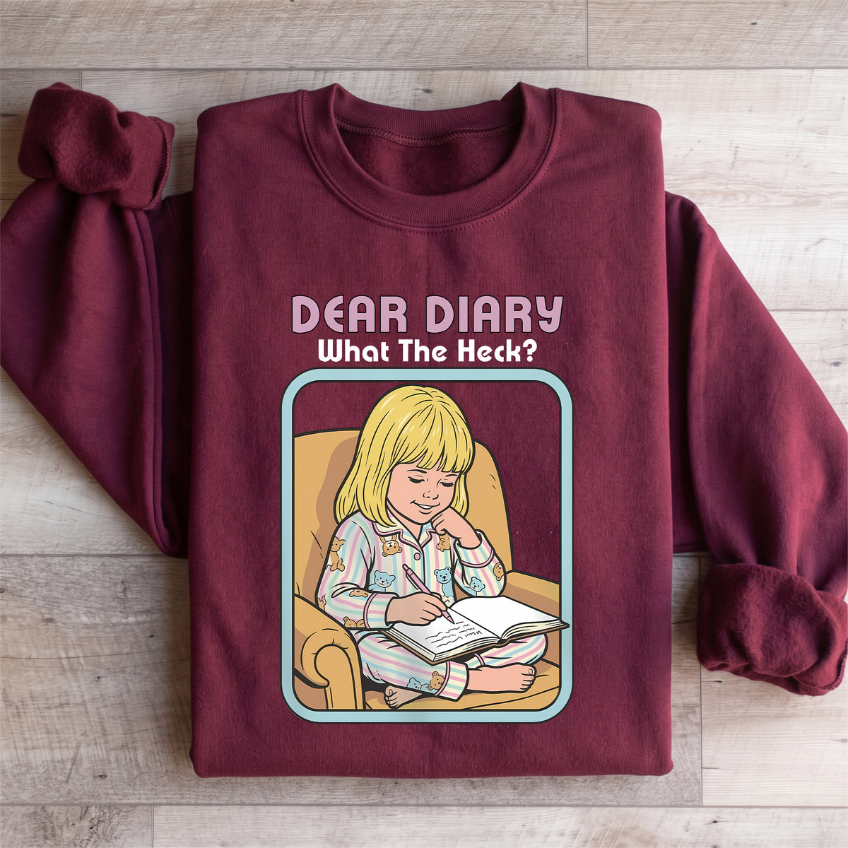 Sudadera «Querido diario, ¿qué demonios?»