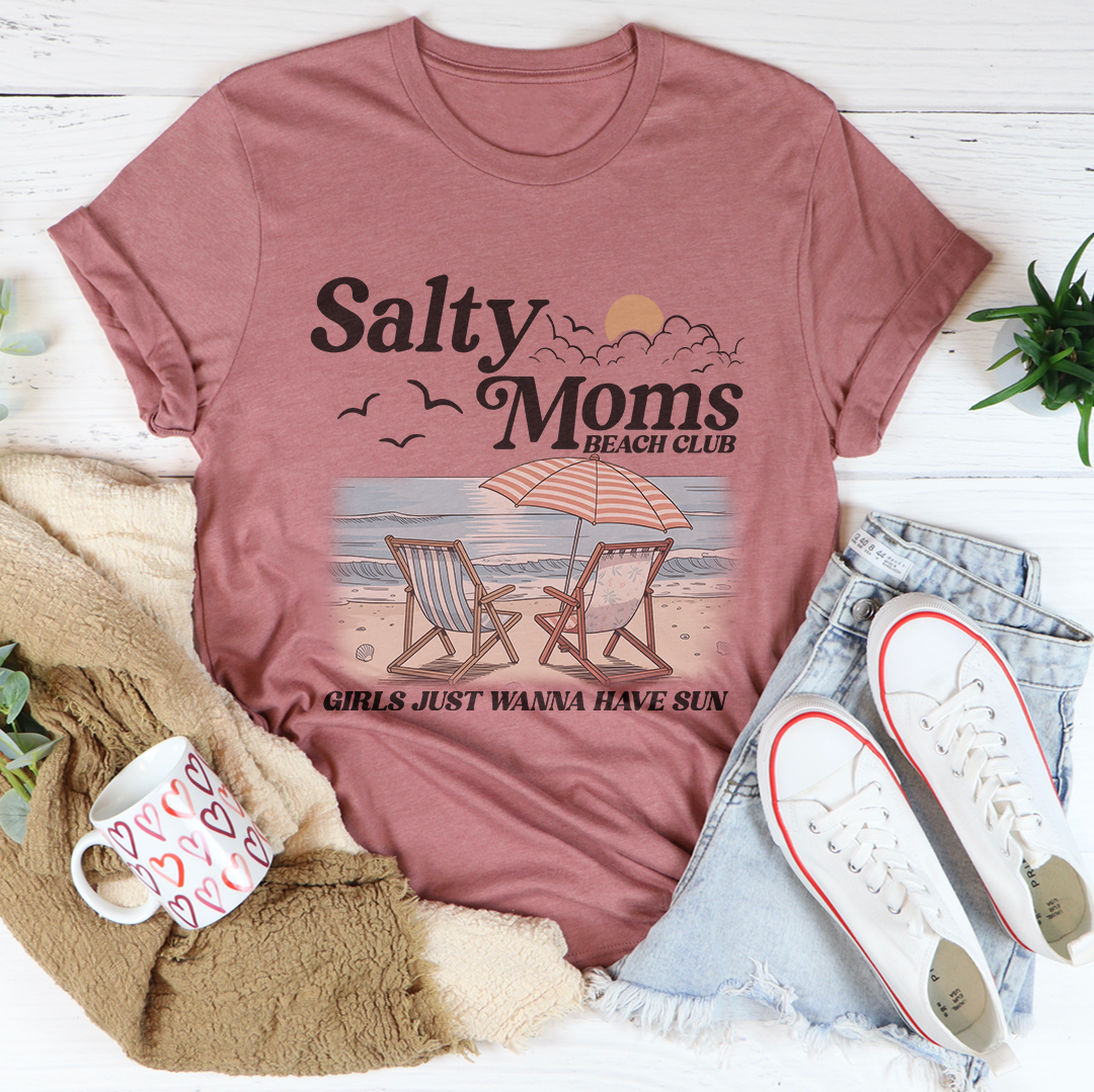Salty Moms Beach Club Tee