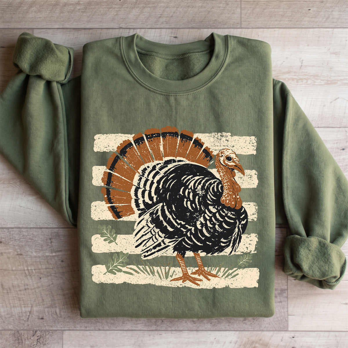 Sudadera vintage con pavo de Acción de Gracias