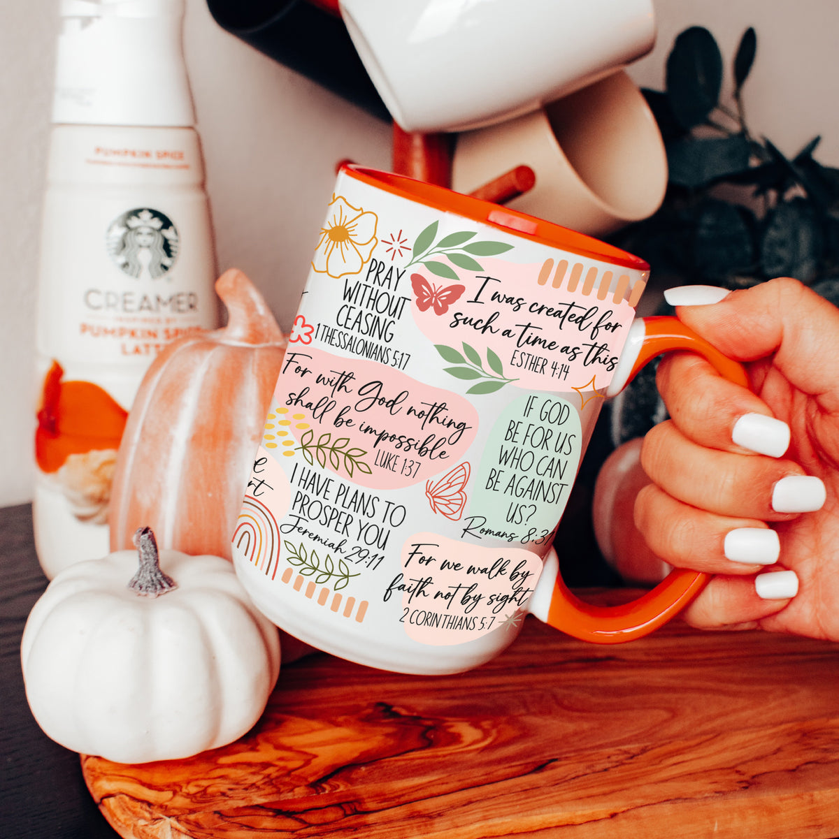 Tasse mit christlichem Bibelvers