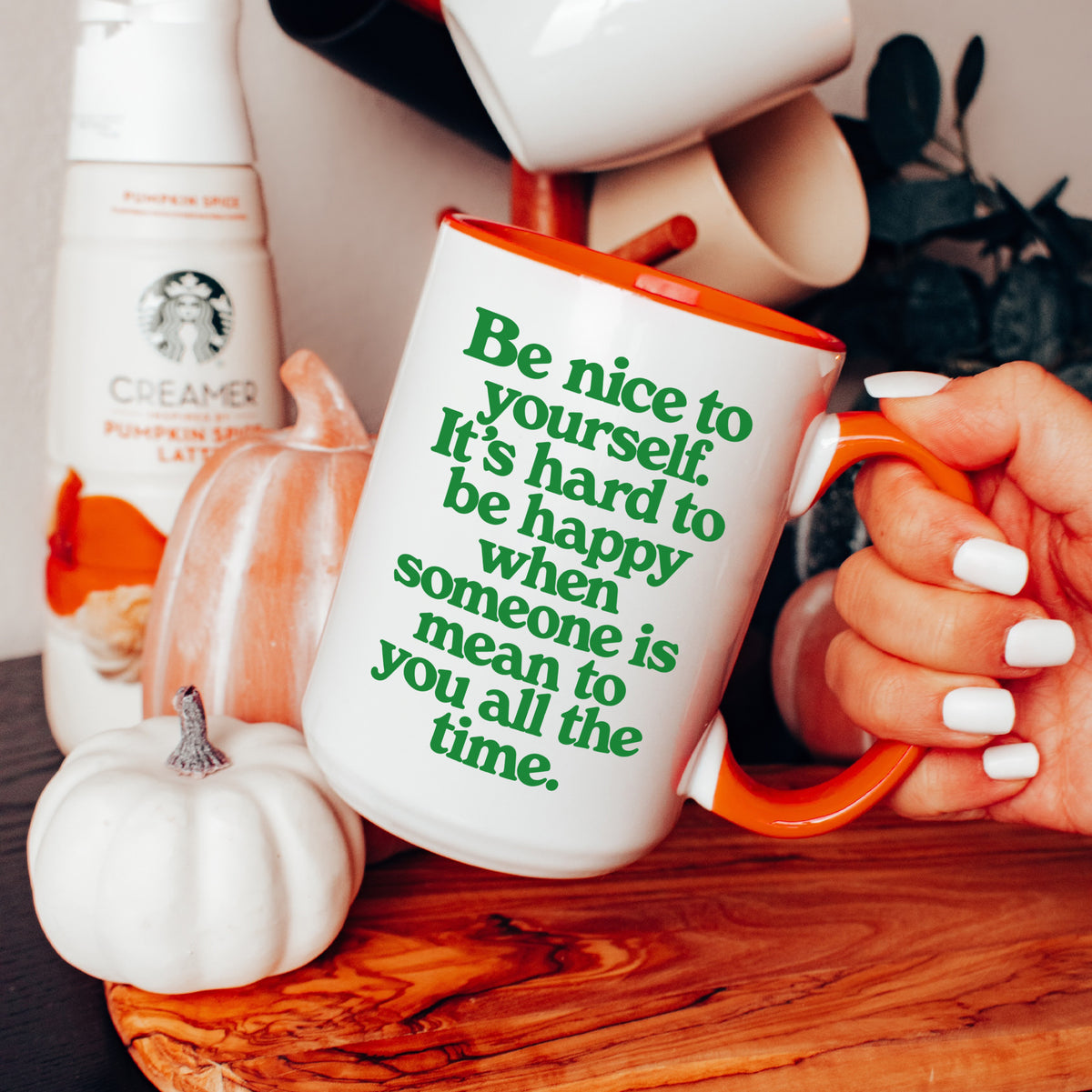 Sei nett zu dir selbst Tasse