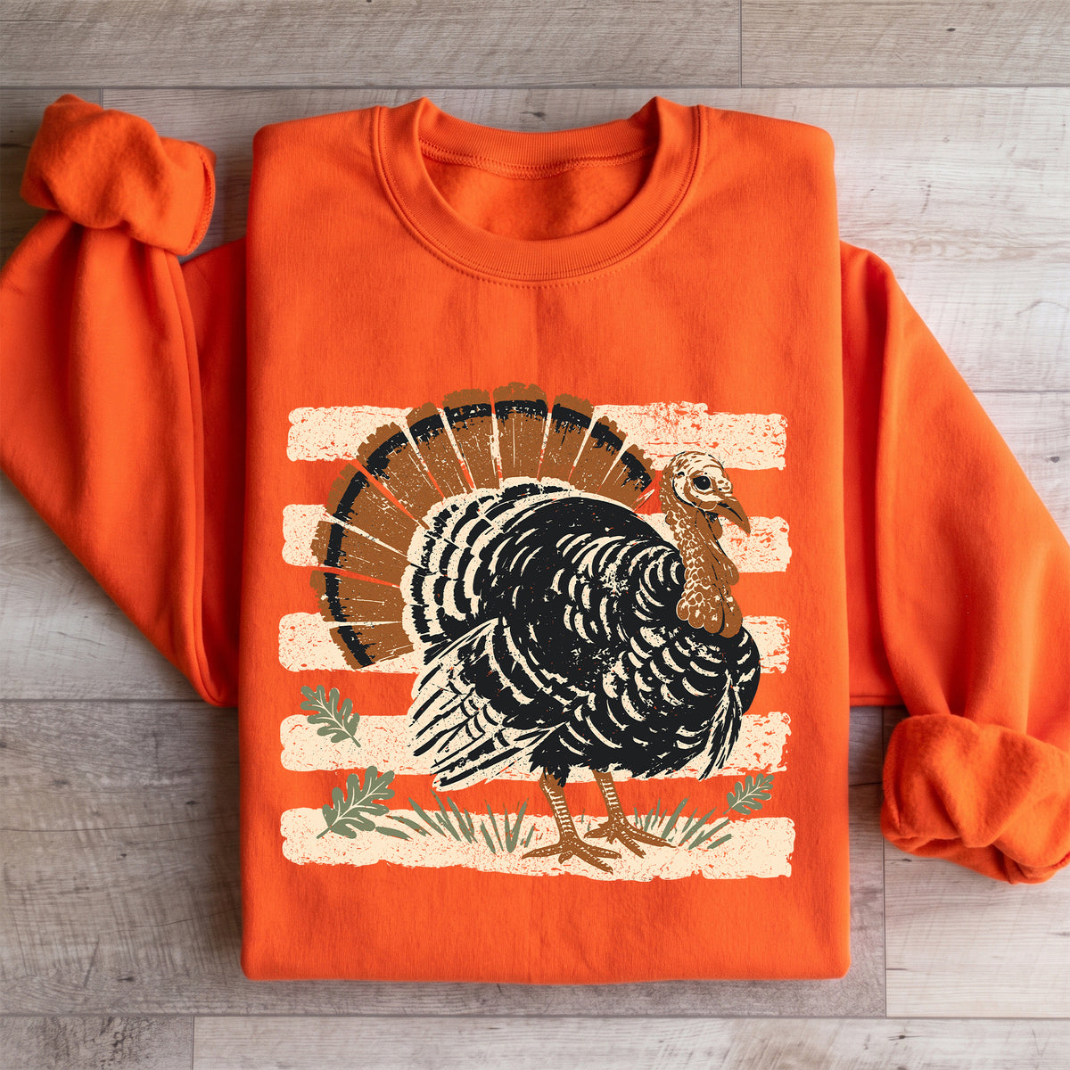 Sudadera vintage con pavo de Acción de Gracias