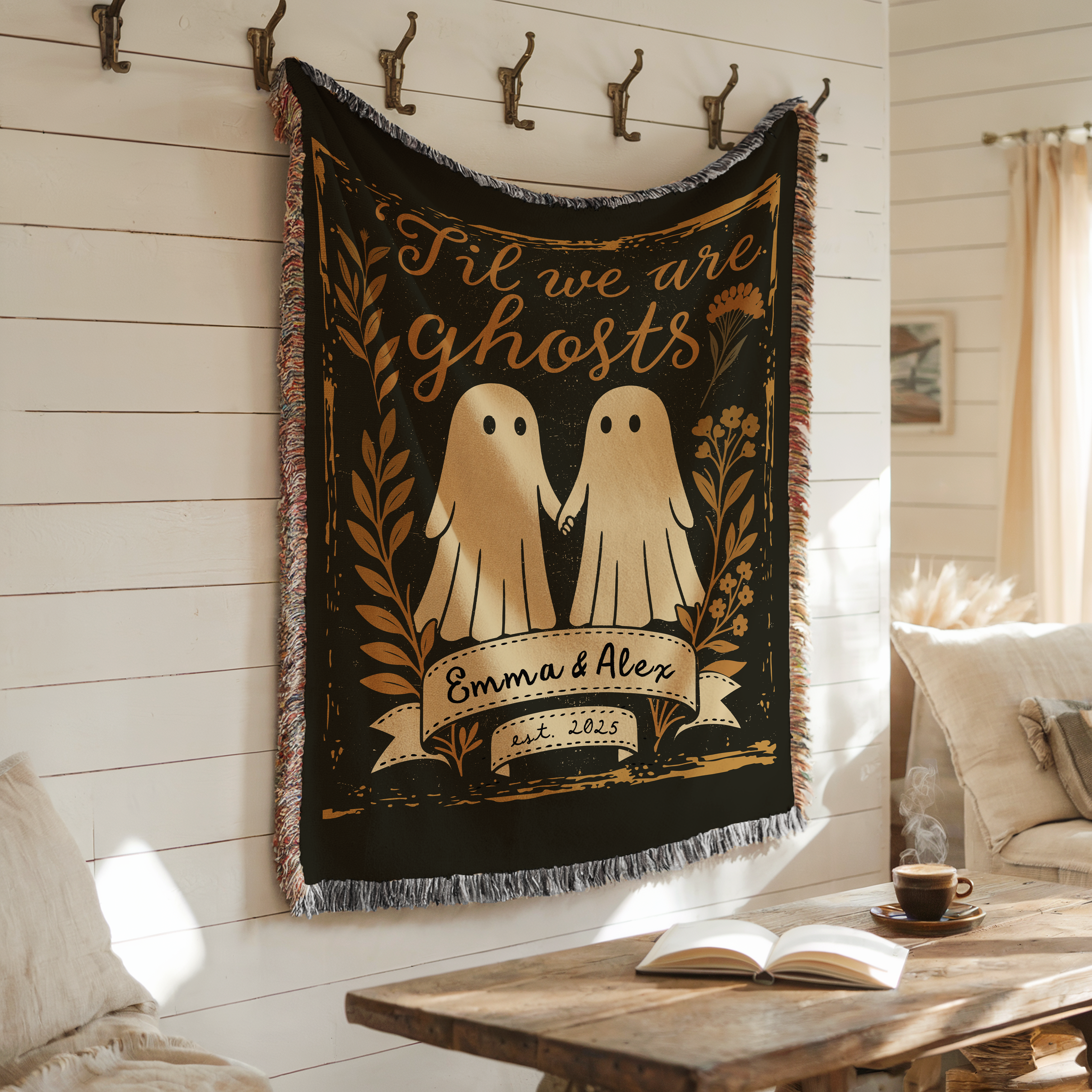 Ghost Couple Til We Are Ghosts Blanket