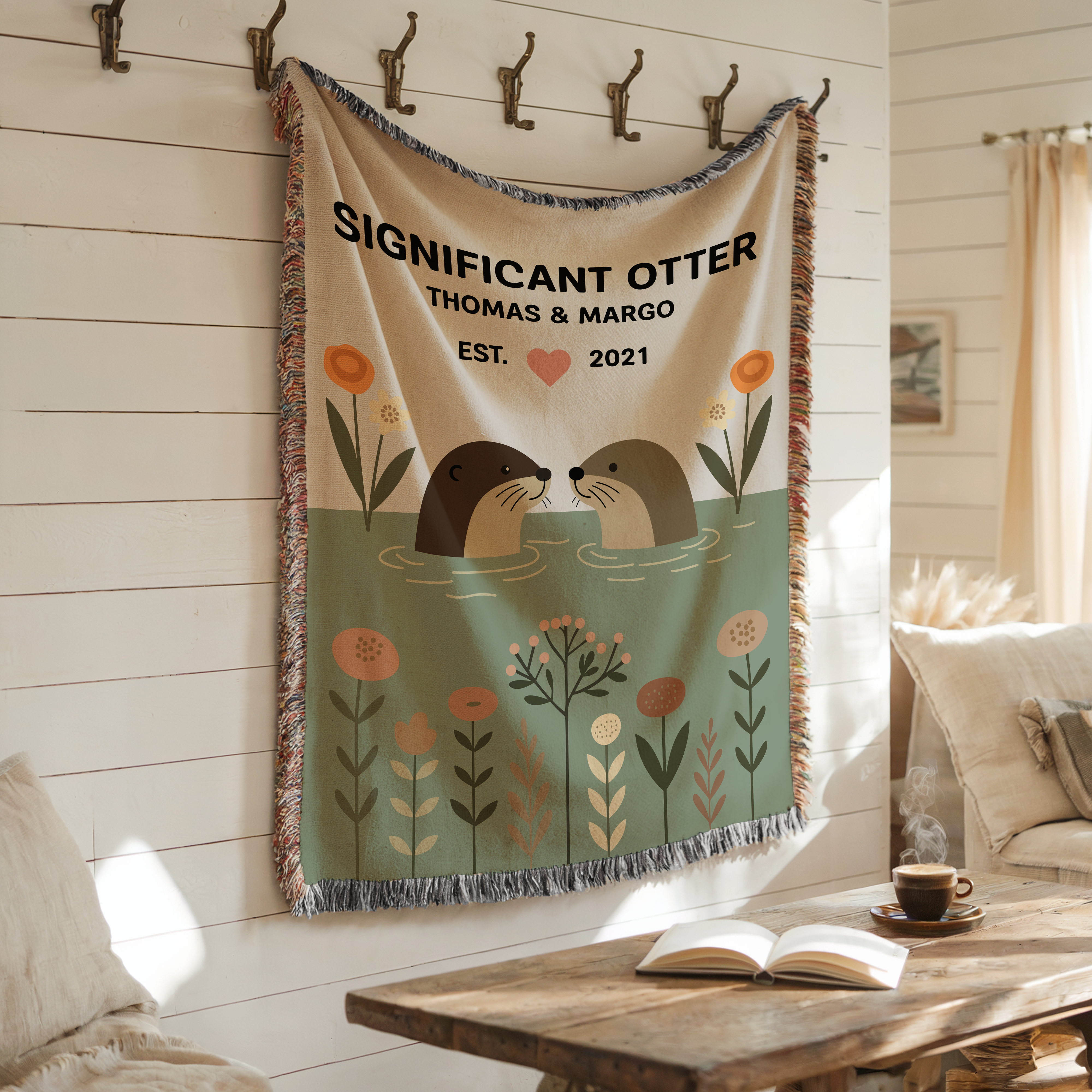 Personalized Significant Other Woven Couple Blanket