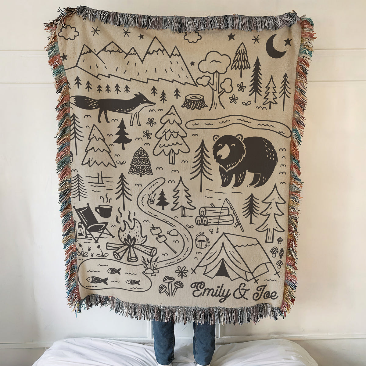 Couverture de camping tissée personnalisée