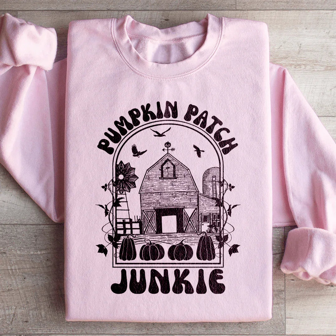 Pumpkin Patch Junkie Sweatshirt Light Pink / S Peachy Sunday T-Shirt