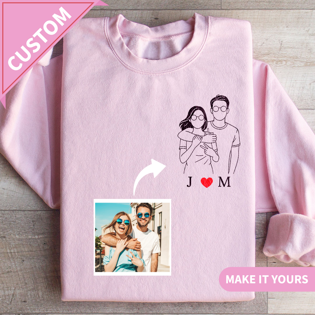 Custom Lover’s Add Your Photo Sweatshirt