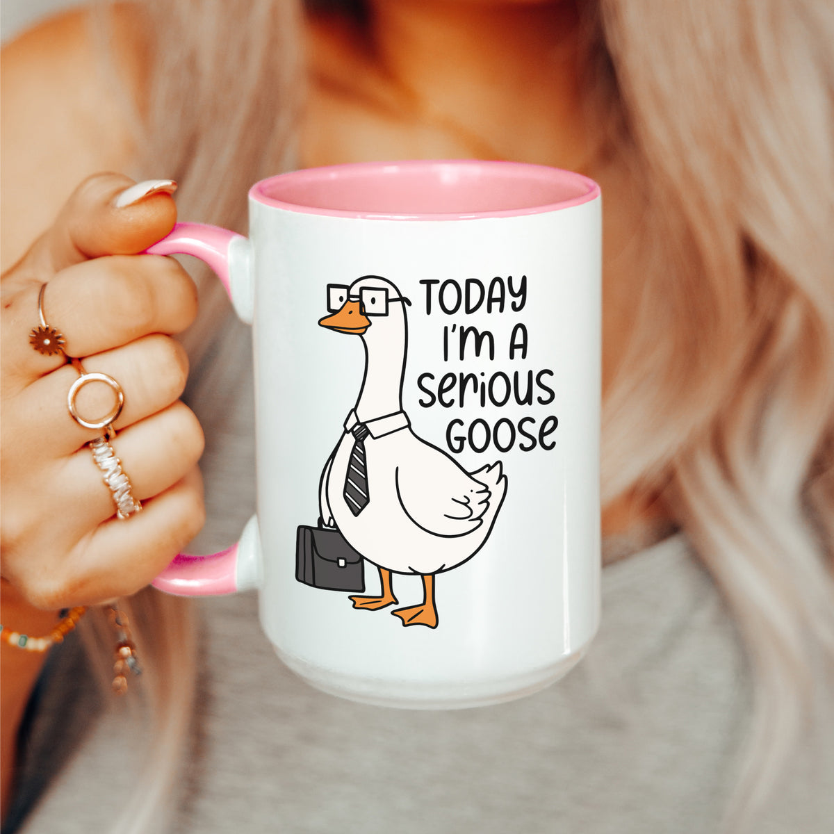Today I'm A Serious Goose Mug