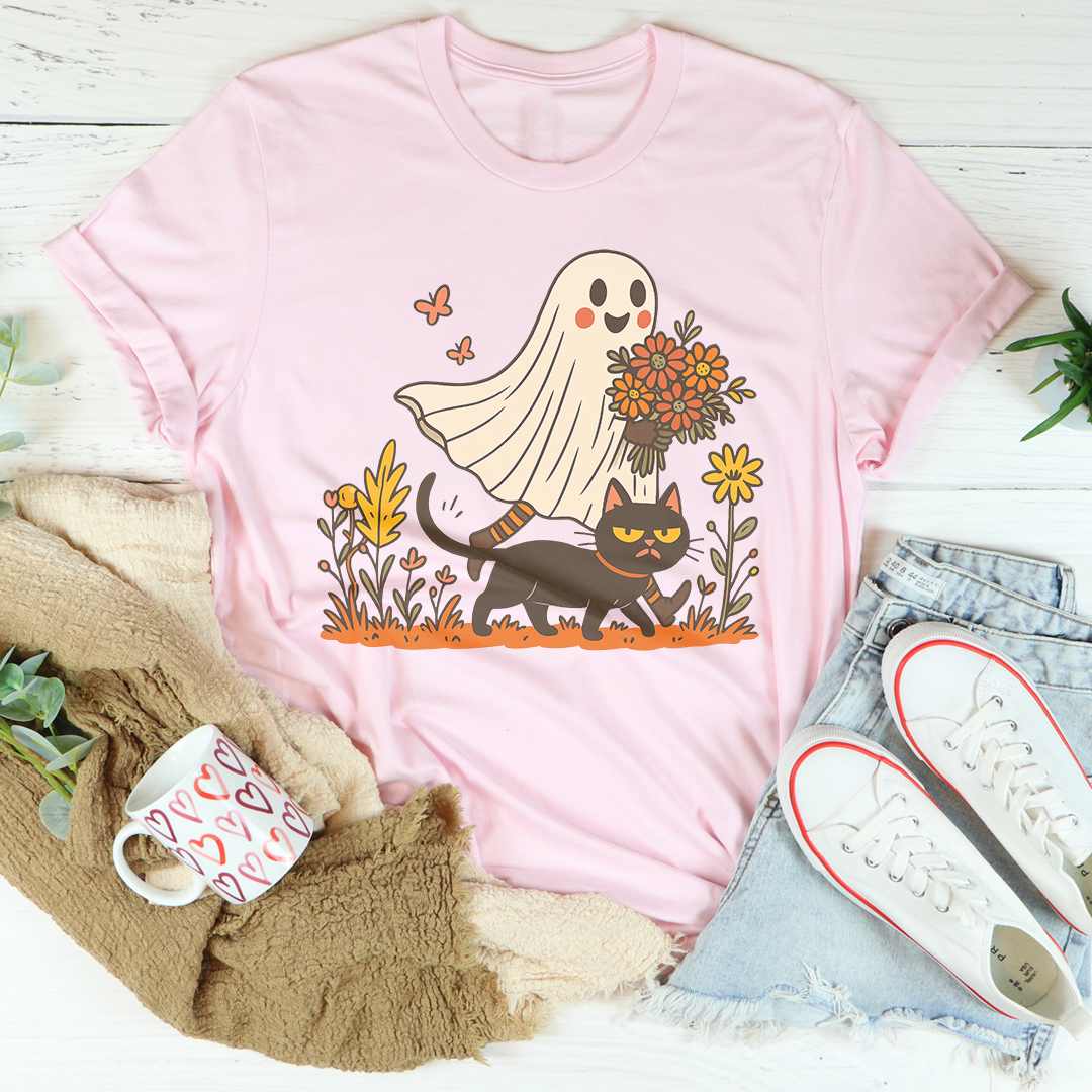 Spooky Season With Cat Tee