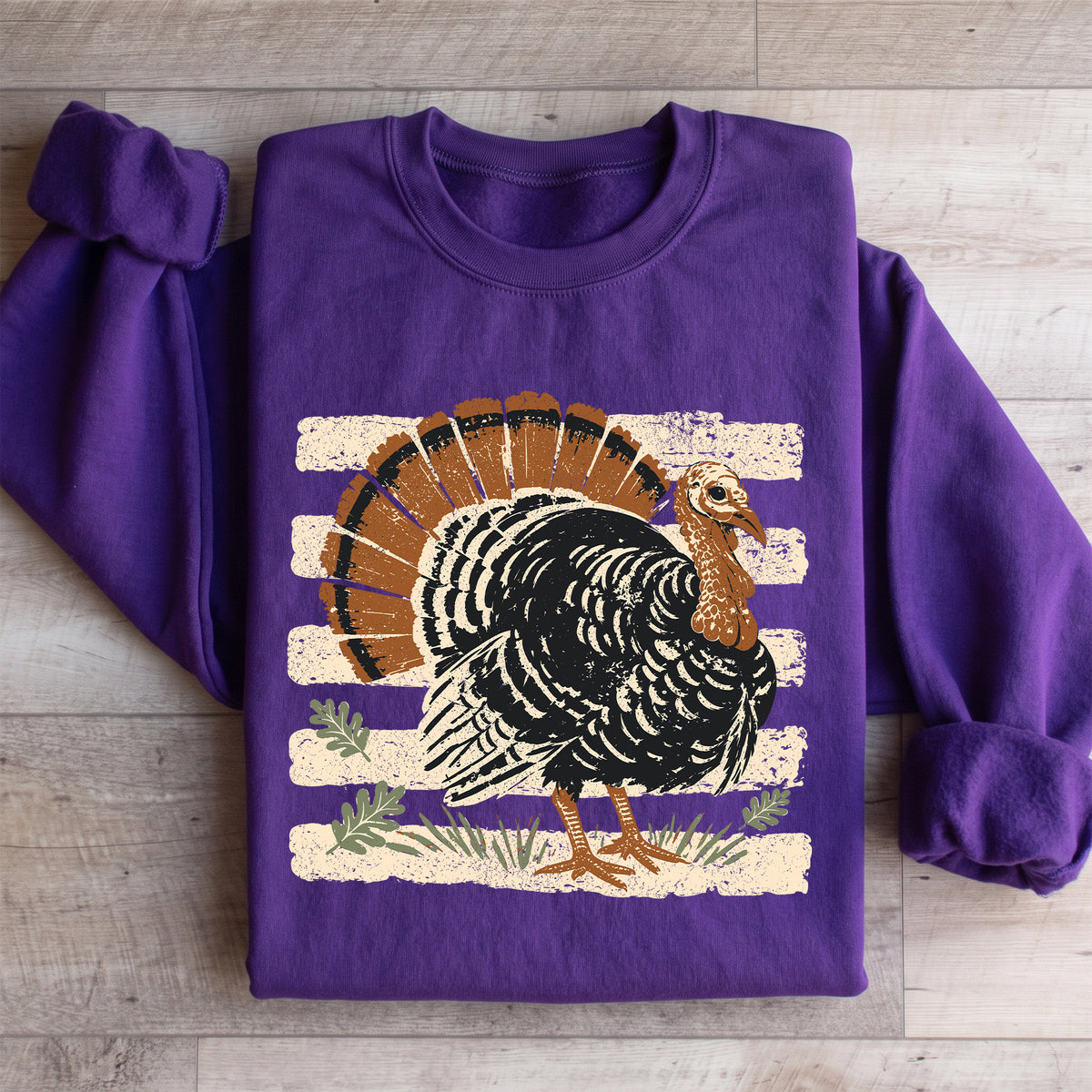 Sudadera vintage con pavo de Acción de Gracias