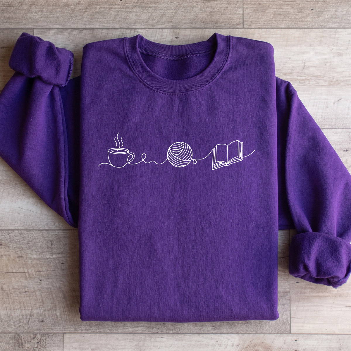 Coffee Yarn And Book Sweatshirt