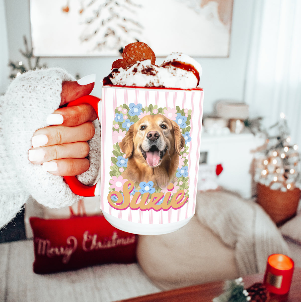 Mug personnalisé avec photo et nom de votre animal de compagnie