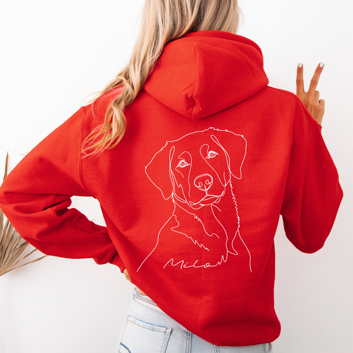 Personalisierter Hoodie mit Haustierfoto