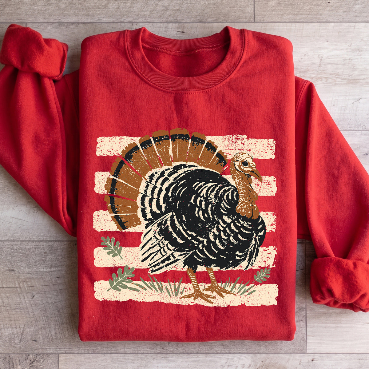 Sudadera vintage con pavo de Acción de Gracias