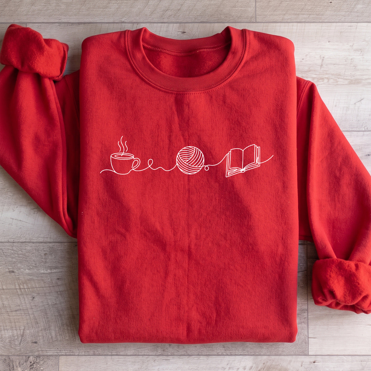 Coffee Yarn And Book Sweatshirt