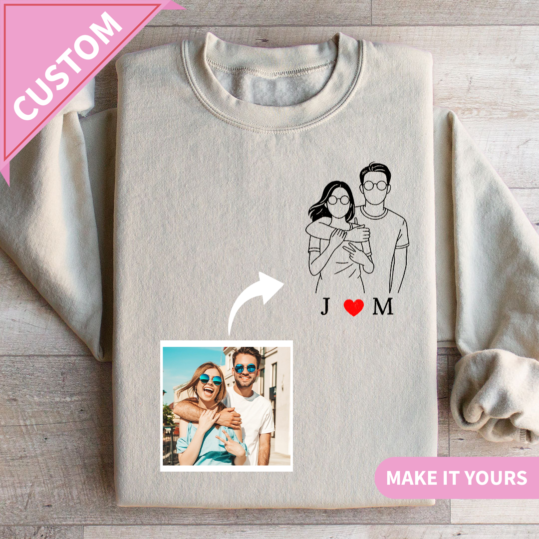 Custom Lover’s Add Your Photo Sweatshirt