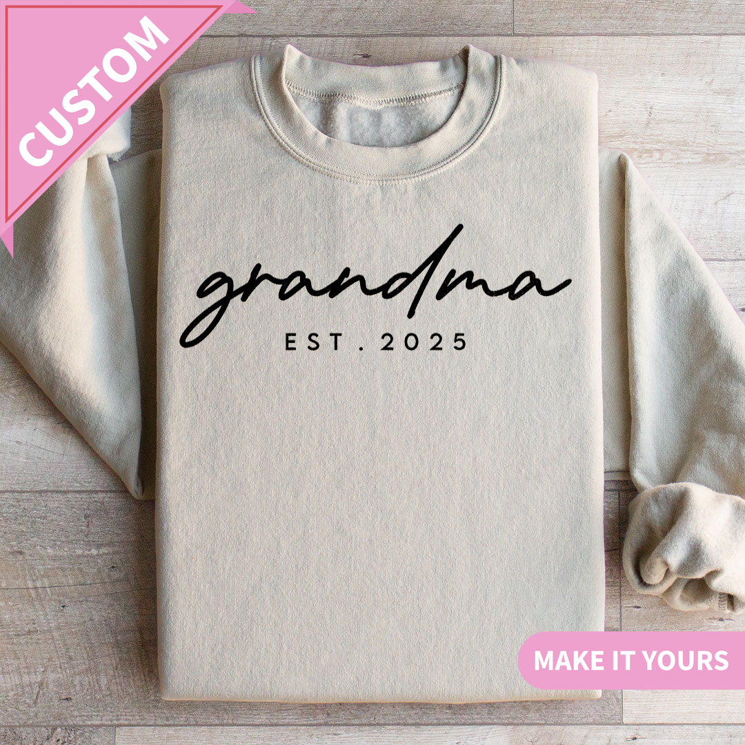 Personalized Grandma Est Sweatshirt