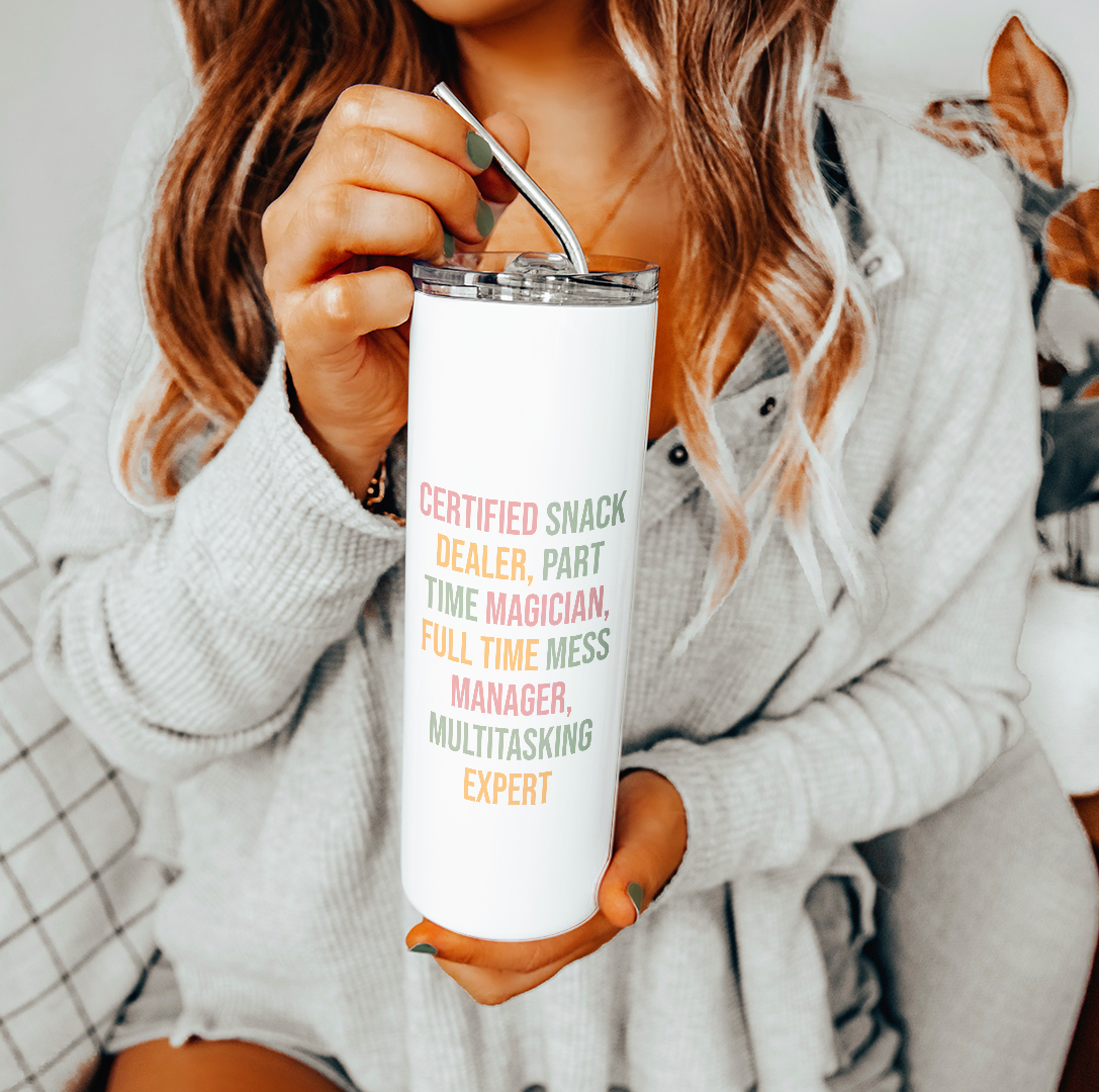 Personalized Tiny Human Tamer Tumbler