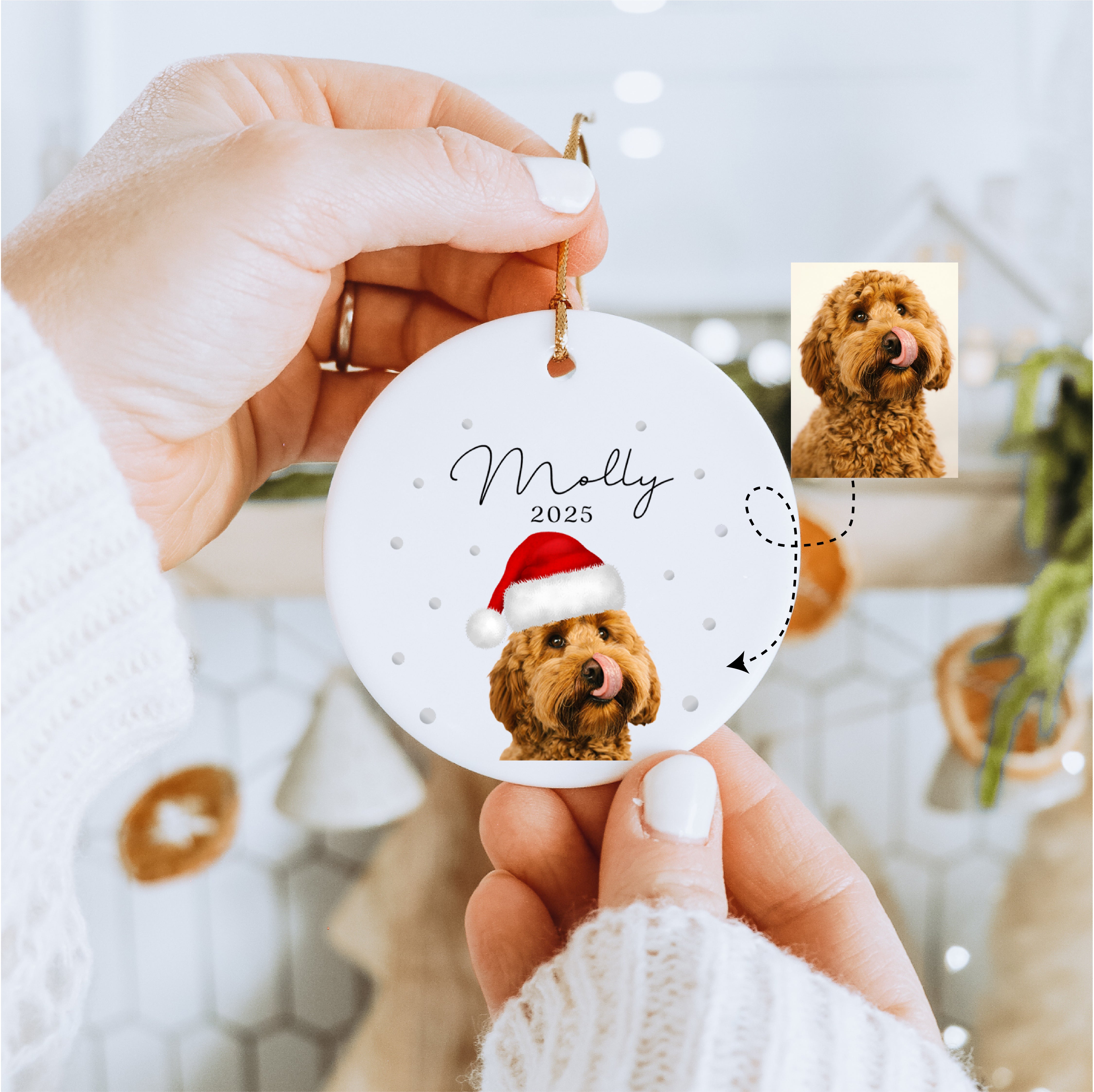 Personalized Dog Photo Ornament