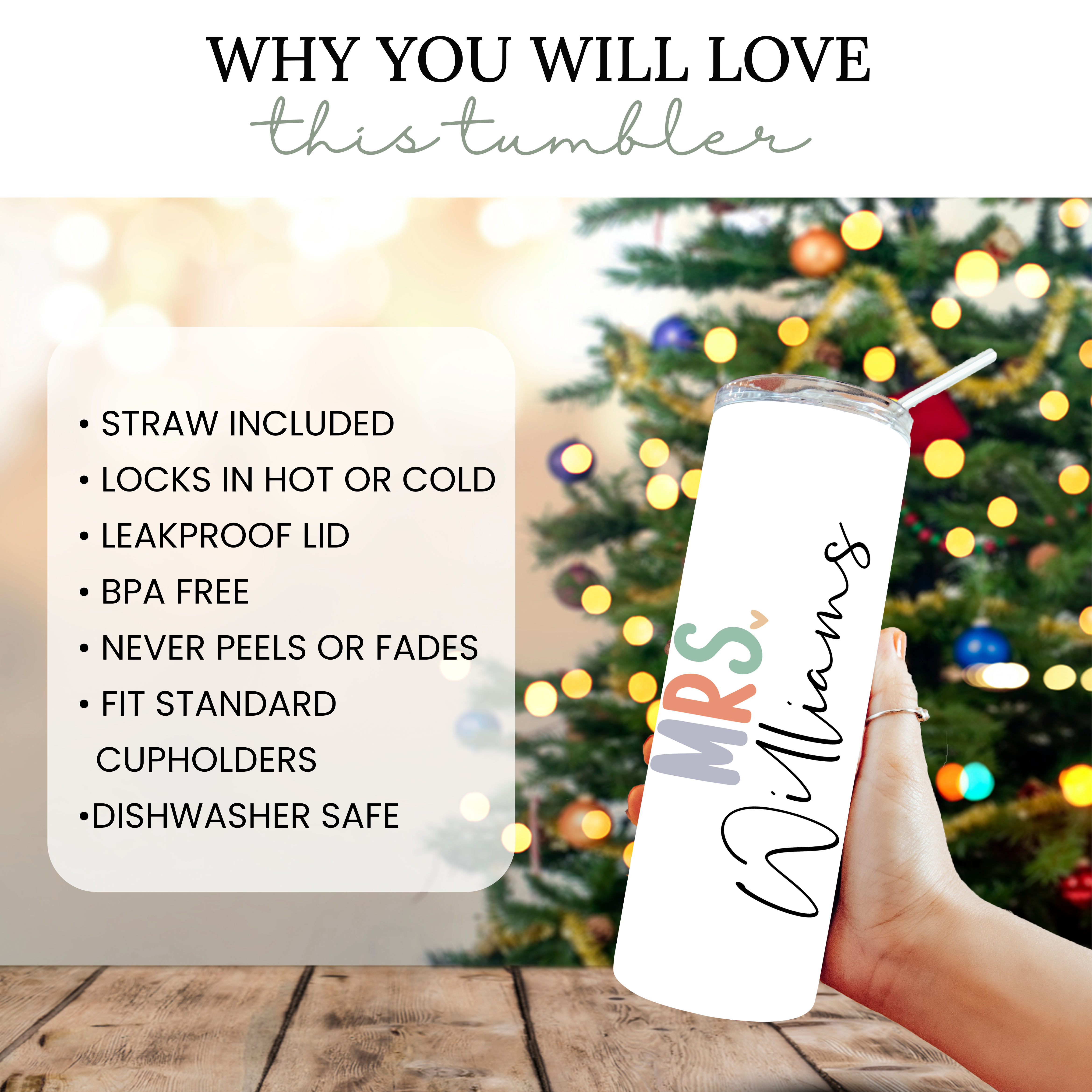 Personalized Tiny Human Tamer Tumbler