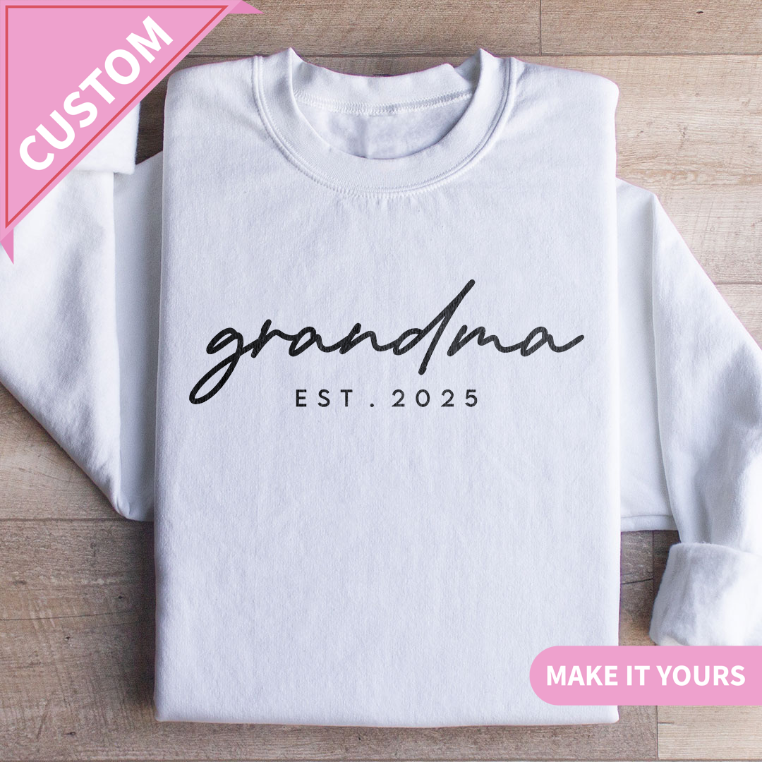 Personalized Grandma Est Sweatshirt